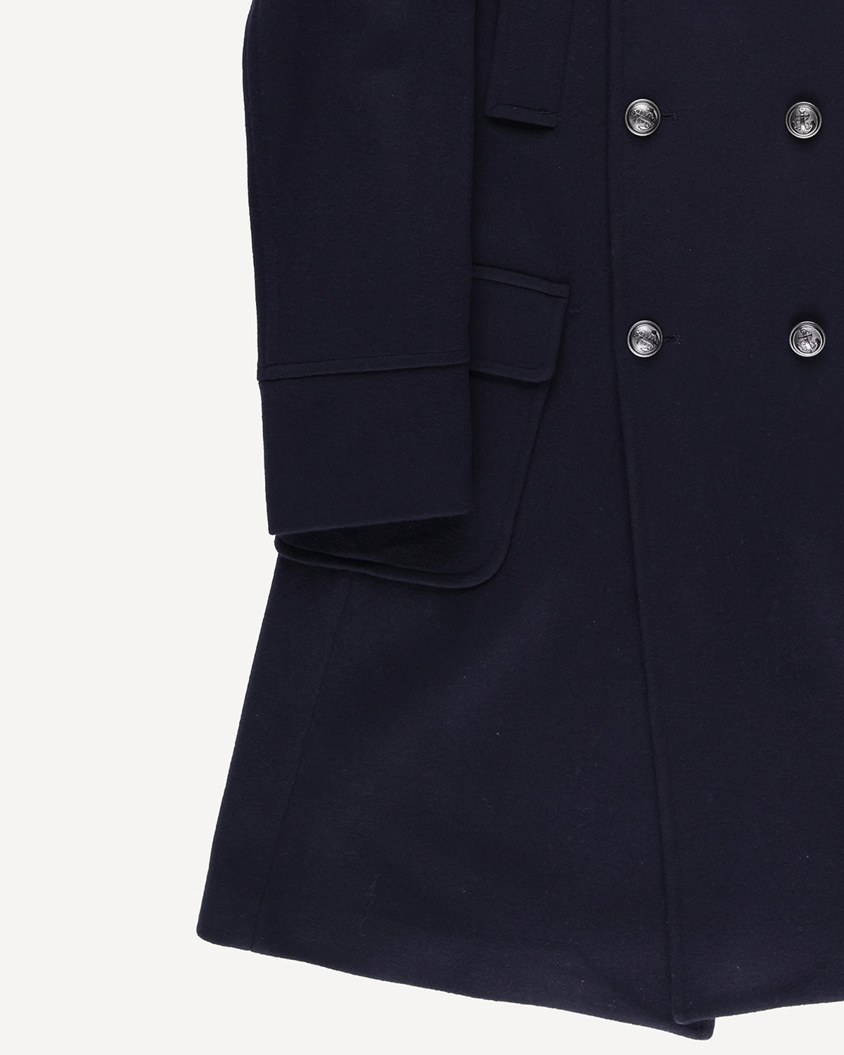 Bernard Weatherill DB Peacoat 3/4 Length Navy