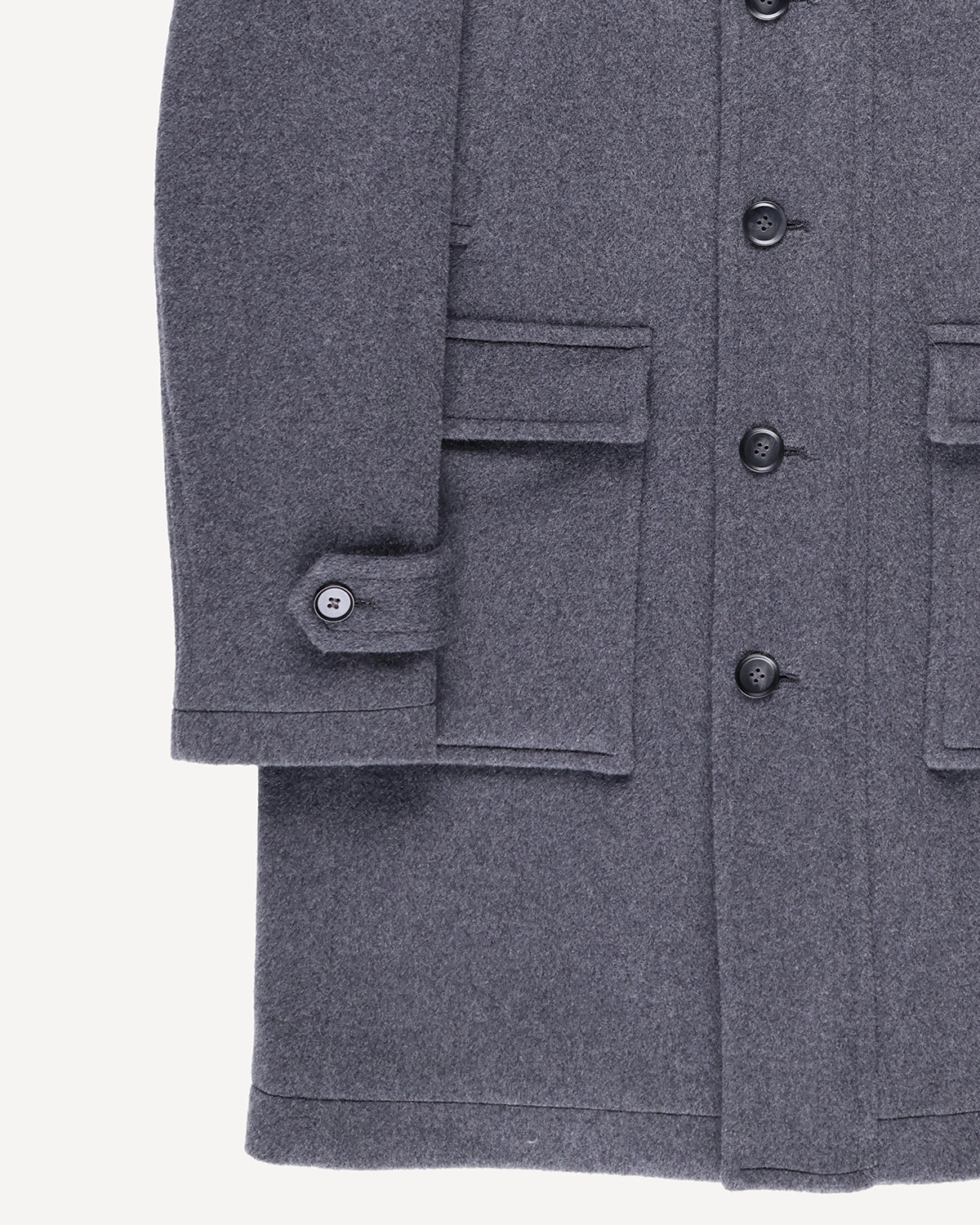 Bernard Weatherill Wool Cashmere Parker Grey