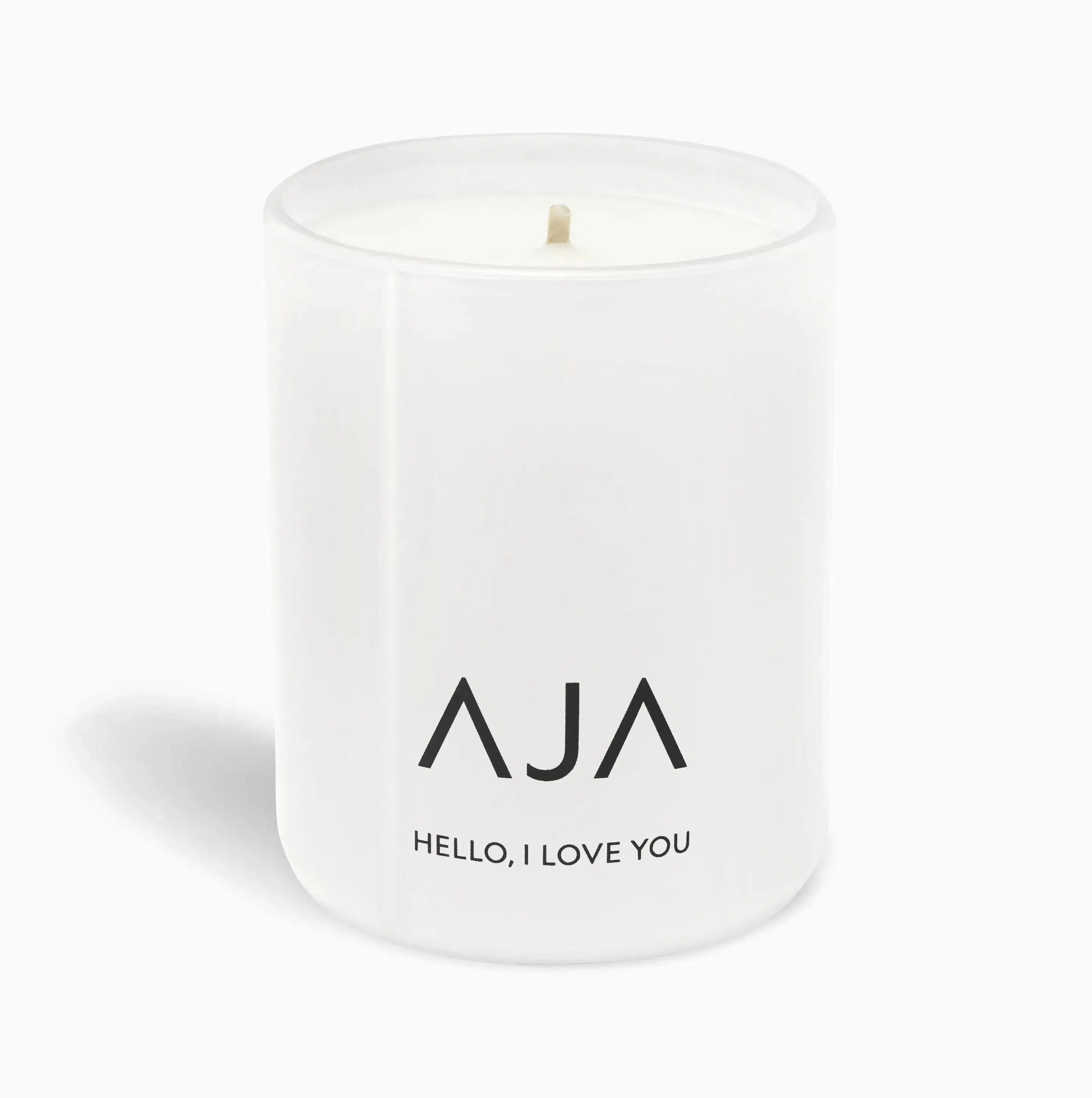 AJA Botanicals Hello, I Love You Votive Candle - White-MALFORD OF LONDON SAVILE ROW MENSWEAR OUTLET