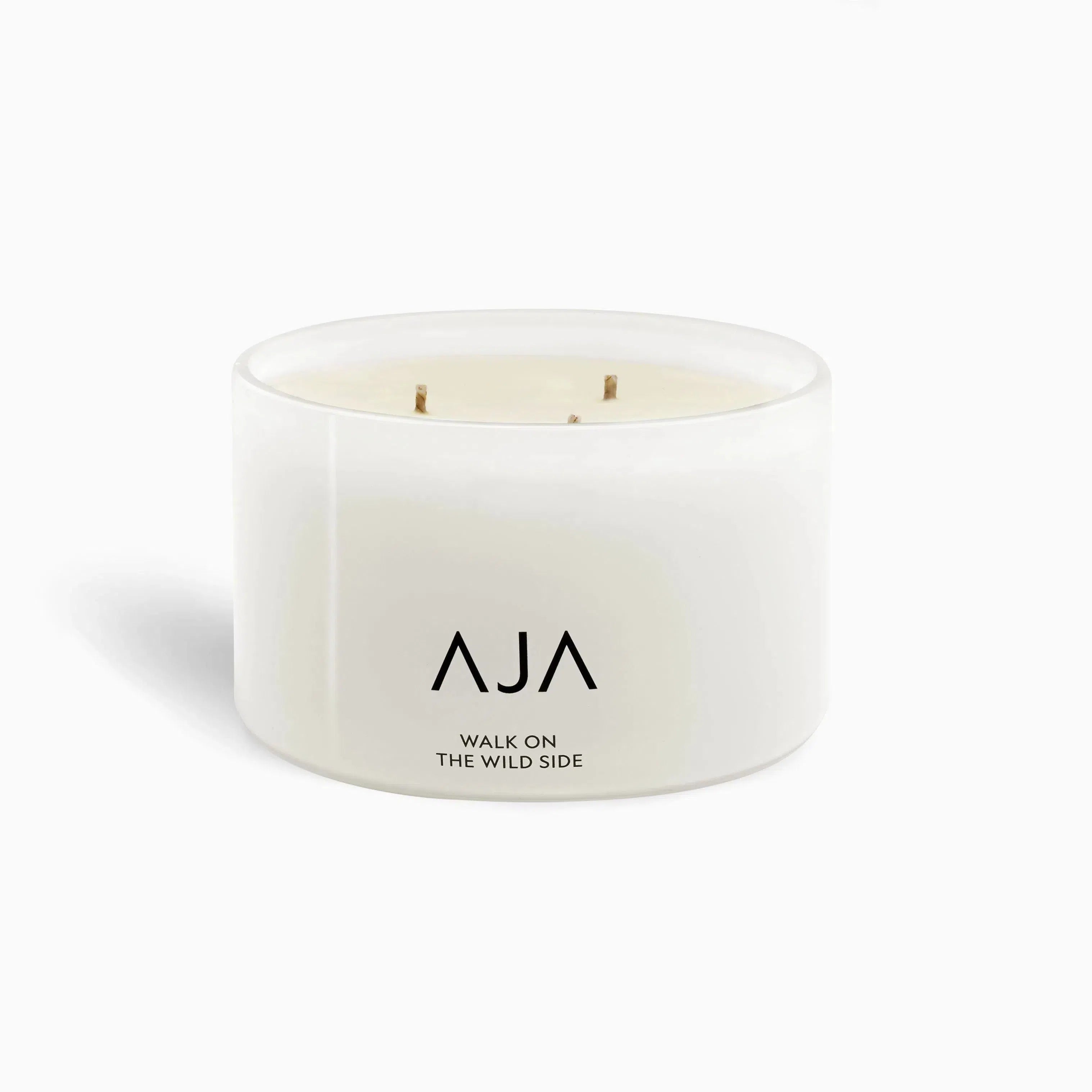AJA Botanicals Walk On The Wild Side Three Wick Candle - White-MALFORD OF LONDON SAVILE ROW MENSWEAR OUTLET