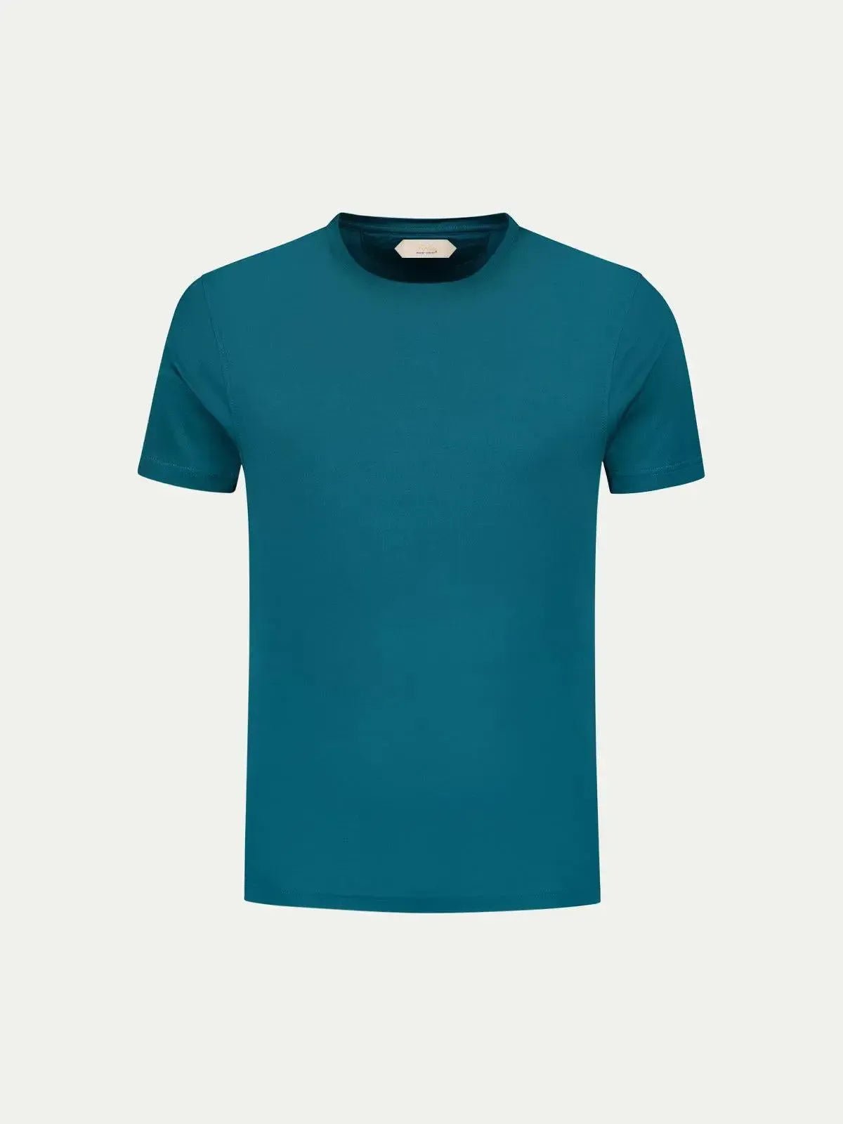 AURELIEN COTTON T - SHIRT PETROL - Savile Row Formalwear Outlet - Malford of London