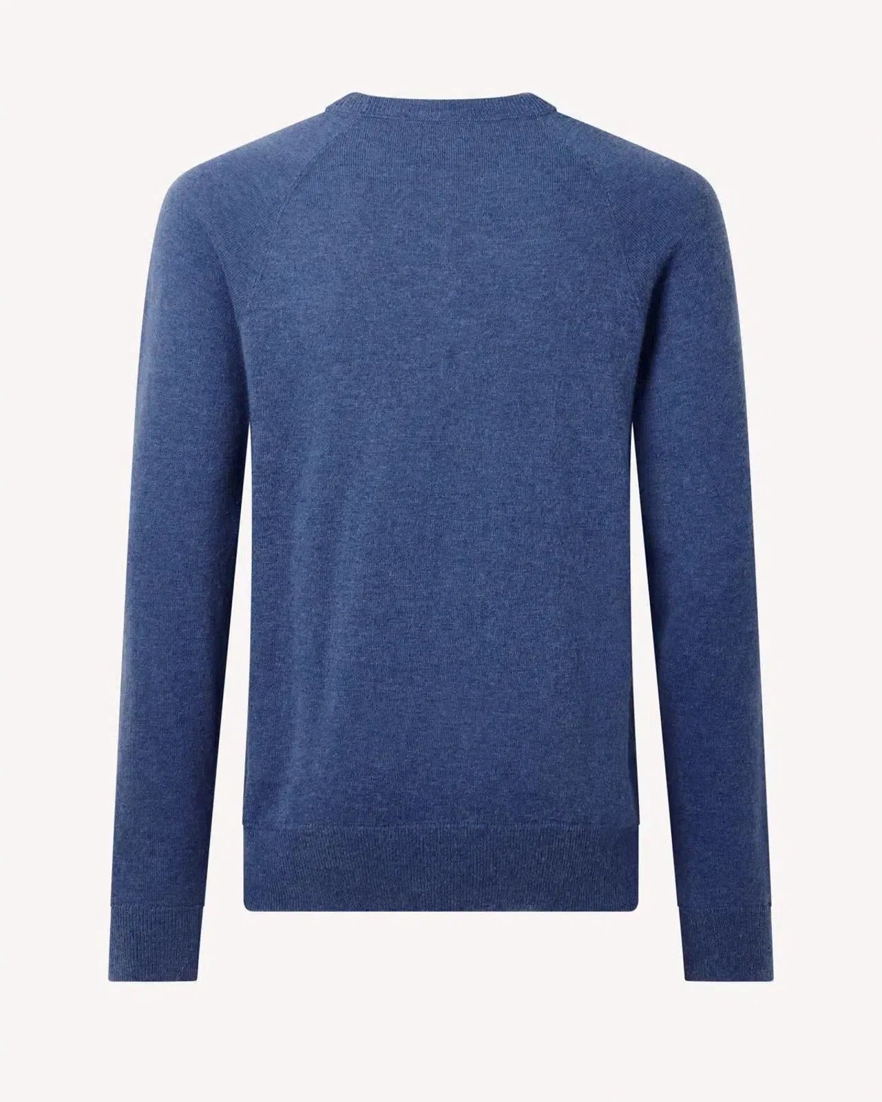 BERNARD WEATHERILL Crew Neck Pullover Jumper Channel Isle Blue-MALFORD OF LONDON SAVILE ROW MENSWEAR OUTLET