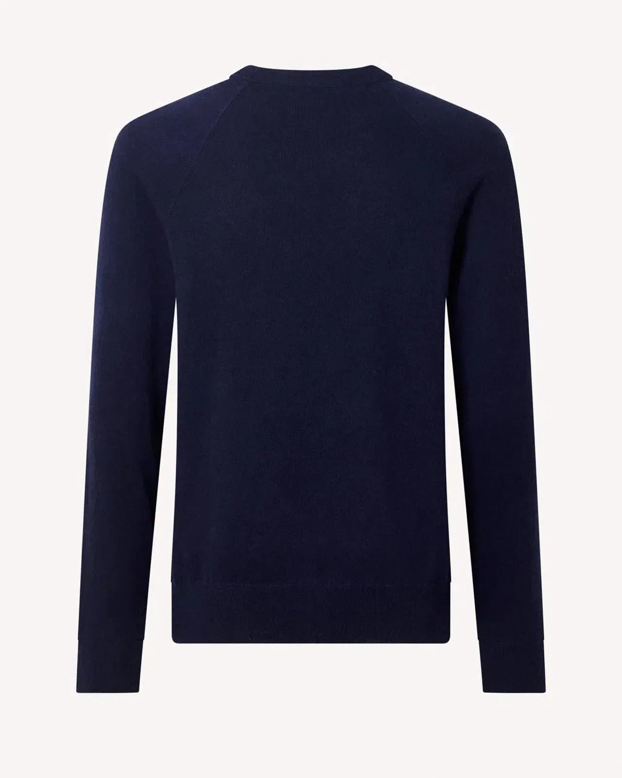 Bernard Weatherill Crew Neck Pullover Jumper Savile Row Navy-MALFORD OF LONDON SAVILE ROW MENSWEAR OUTLET