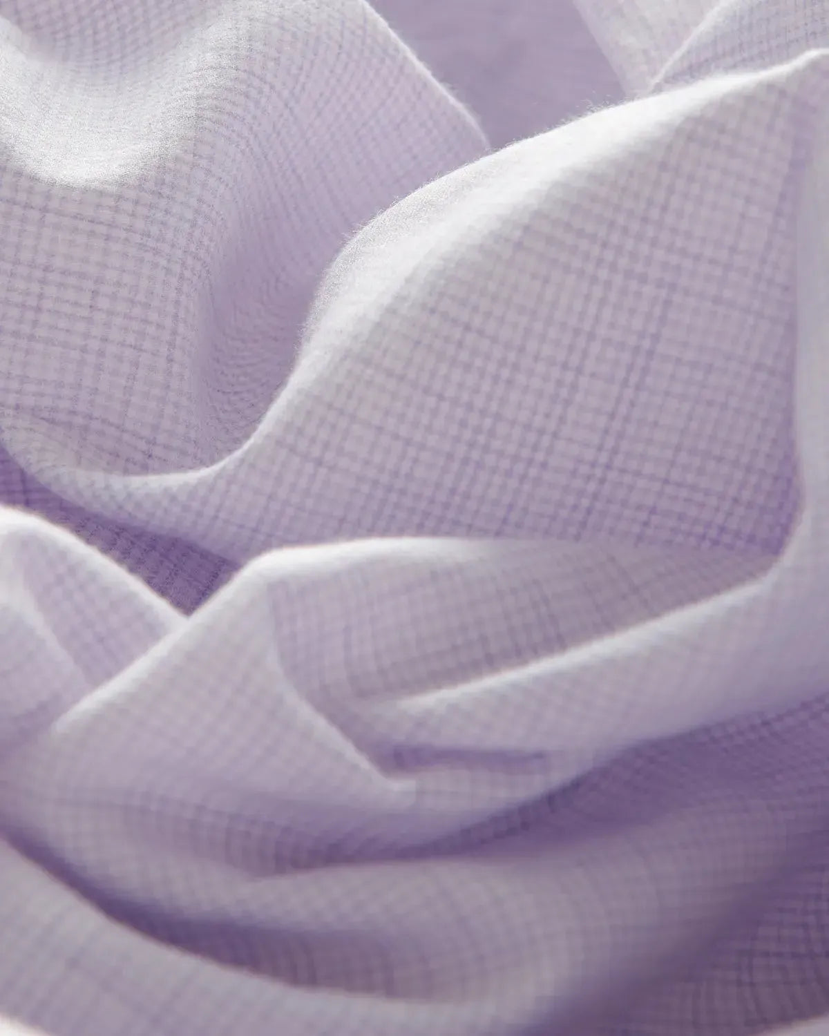 BERNARD WEATHERILL Micro Check Semi-Cutaway Collar Shirt Lilac/White-MALFORD OF LONDON SAVILE ROW MENSWEAR OUTLET