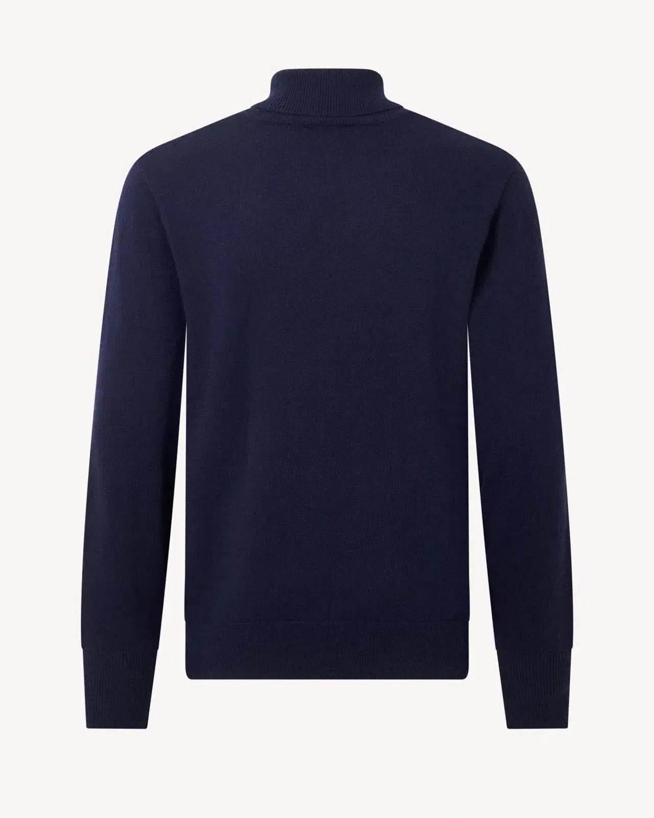 BERNARD WEATHERILL Roll Neck Pullover Jumper Savile Row Navy-MALFORD OF LONDON SAVILE ROW MENSWEAR OUTLET