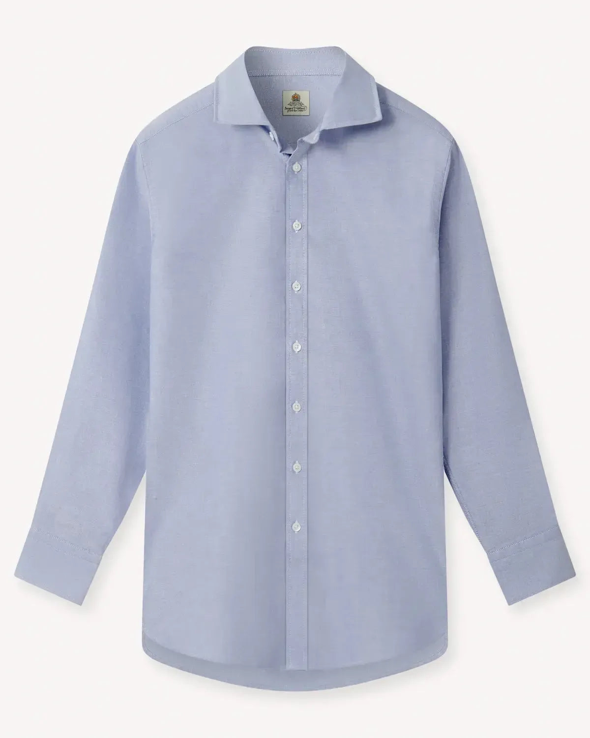 BERNARD WEATHERILL Semi-Cutaway Shirt Sky Blue-MALFORD OF LONDON SAVILE ROW MENSWEAR OUTLET