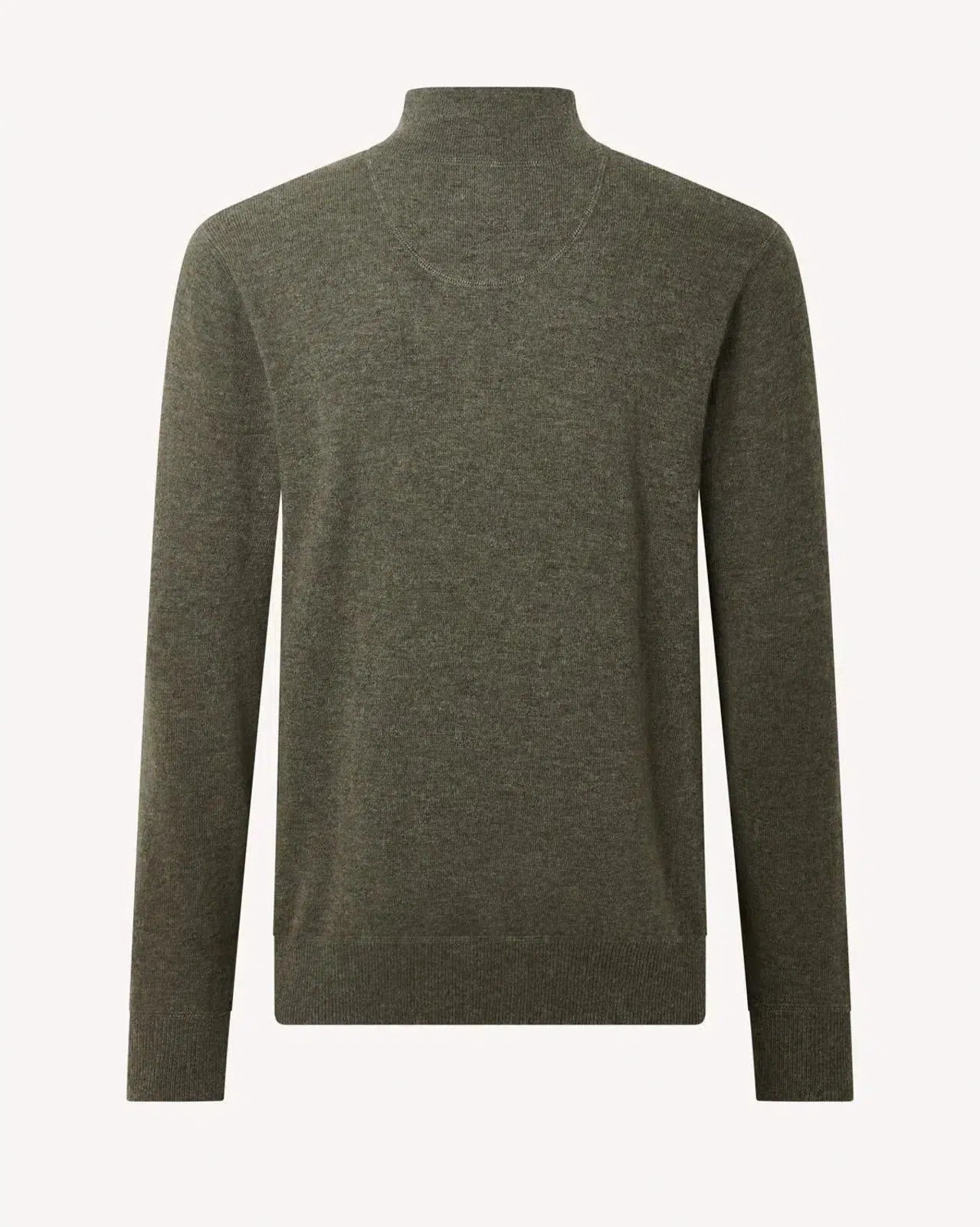 Bernard Weatherill Stand Collar Pullover Jumper Country Estate Green-MALFORD OF LONDON SAVILE ROW MENSWEAR OUTLET