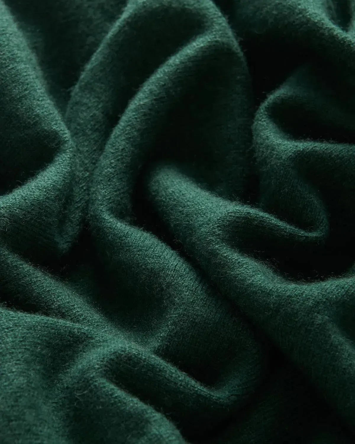 BW 1/4 Zip Cashmere Mix Forest-MALFORD OF LONDON SAVILE ROW MENSWEAR OUTLET