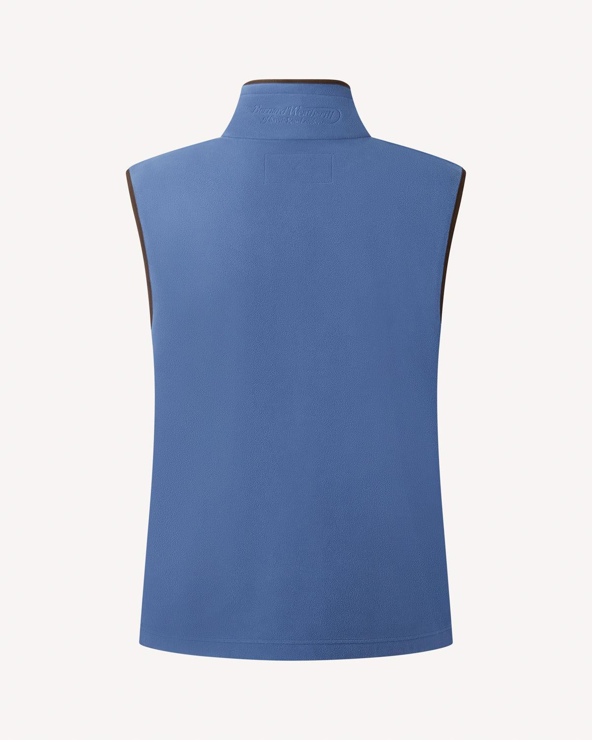 BW Fleece Gilet Air Force Blue-MALFORD OF LONDON SAVILE ROW MENSWEAR OUTLET