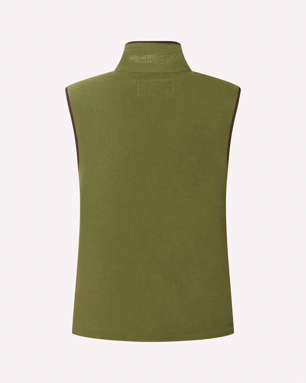 BW Fleece Gilet Green-MALFORD OF LONDON SAVILE ROW MENSWEAR OUTLET