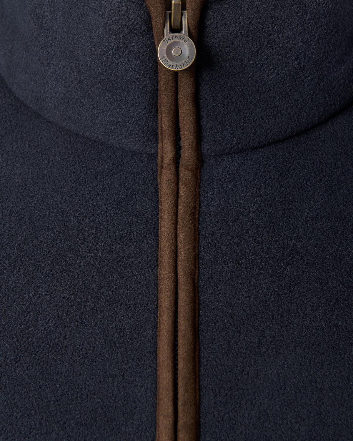 BW Fleece Gilet Mid-Night Blue-MALFORD OF LONDON SAVILE ROW MENSWEAR OUTLET