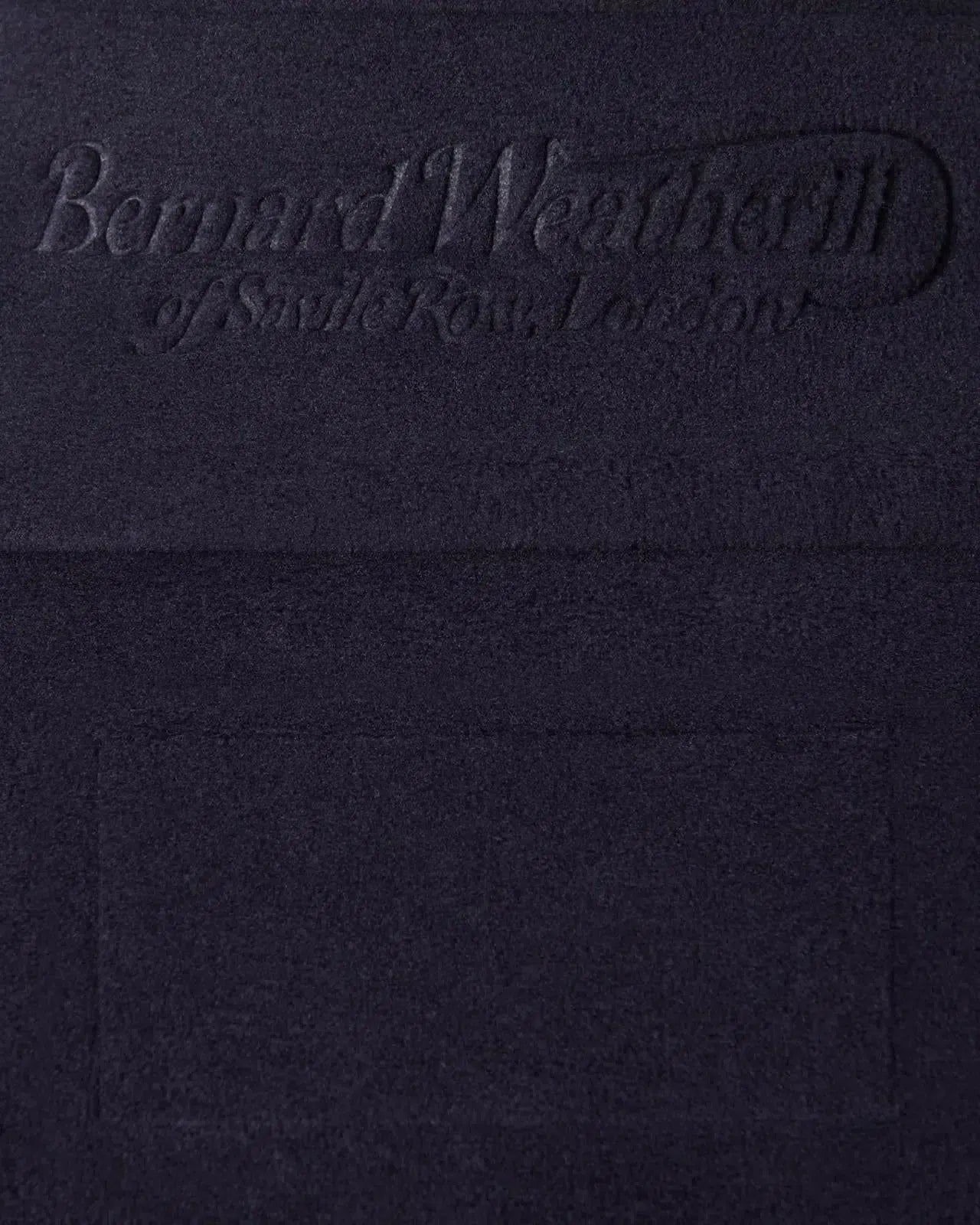 Bernard Weatherill 1/4 Zip Fleece Jacket Dark Navy-MALFORD OF LONDON SAVILE ROW MENSWEAR OUTLET
