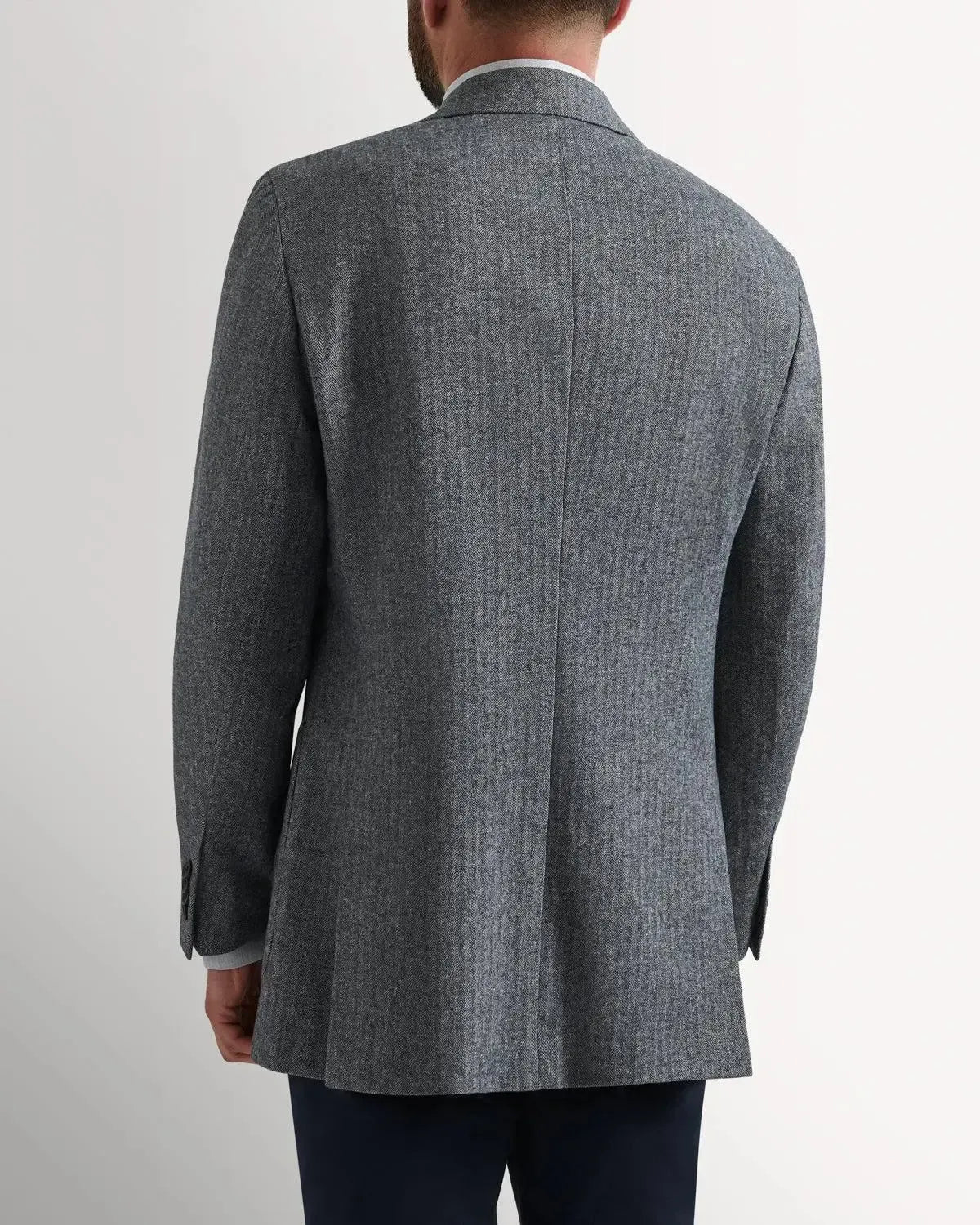 Bernard Weatherill Classic Herringbone Jacket-MALFORD OF LONDON SAVILE ROW MENSWEAR OUTLET