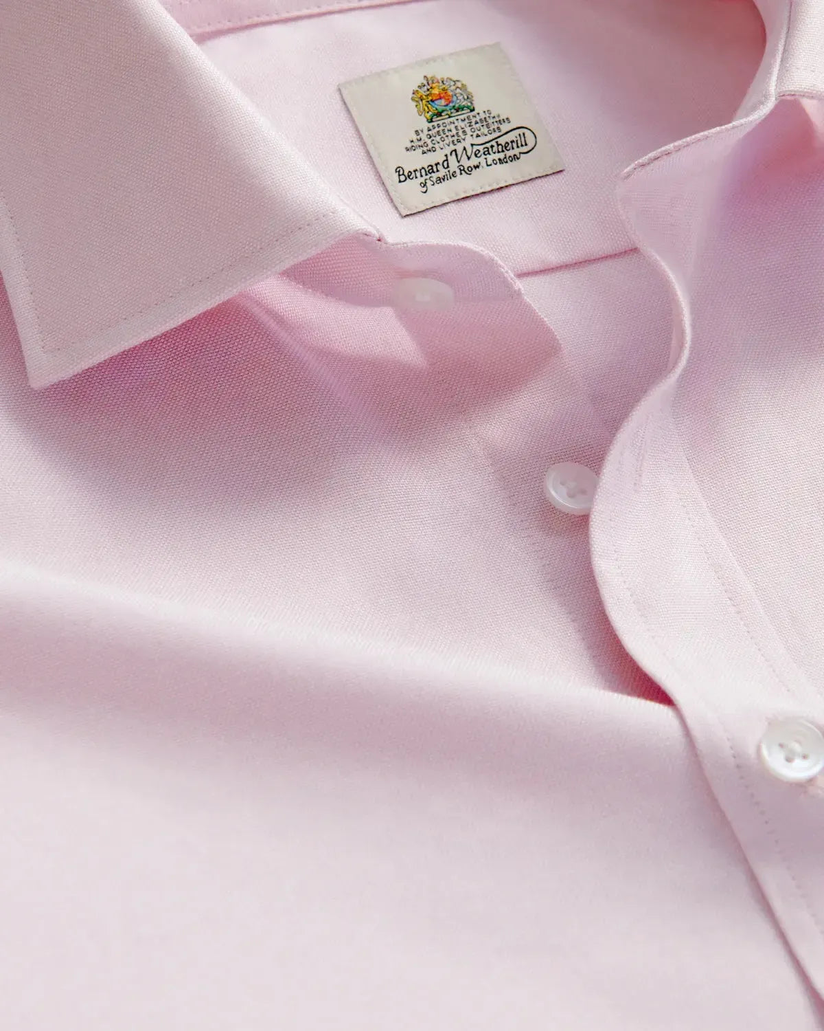 Bernard Weatherill Classic Oxford Shirt Washed White-MALFORD OF LONDON SAVILE ROW MENSWEAR OUTLET