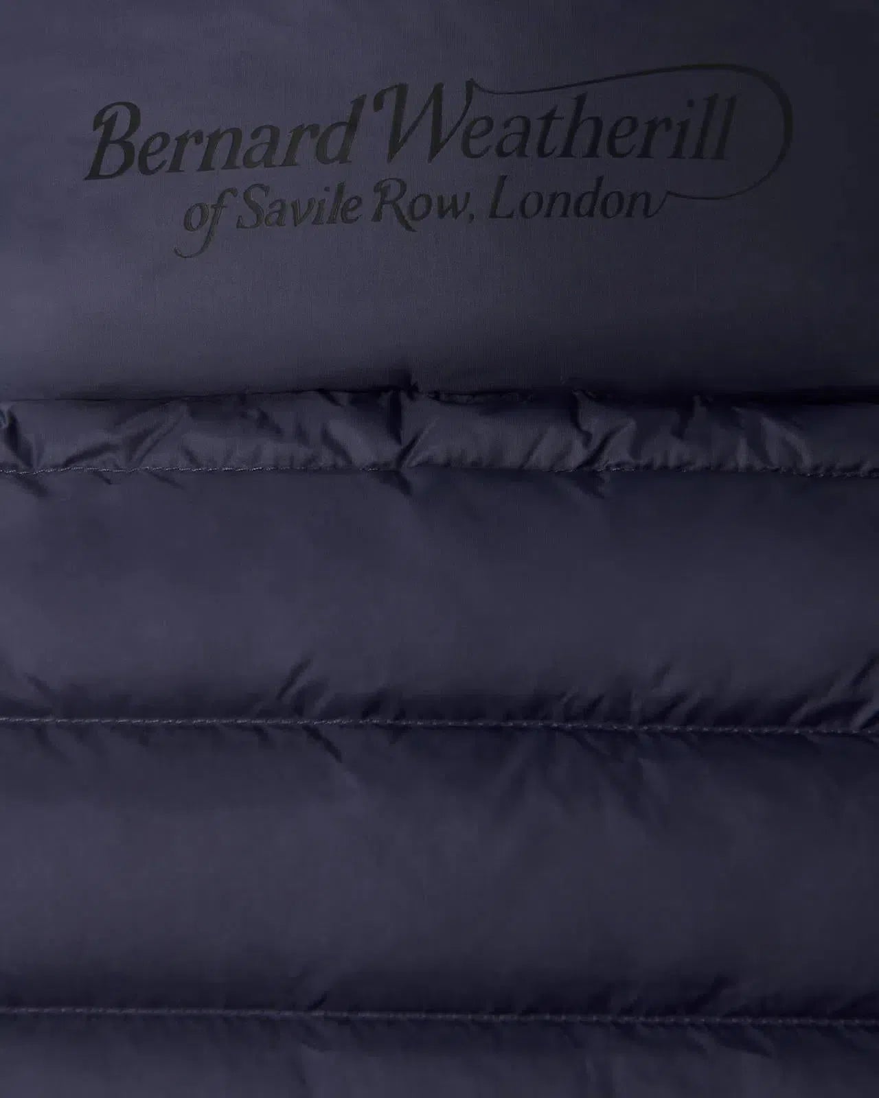 Bernard Weatherill Contrast Trim Quilted Gilet Navy Blue-MALFORD OF LONDON SAVILE ROW MENSWEAR OUTLET