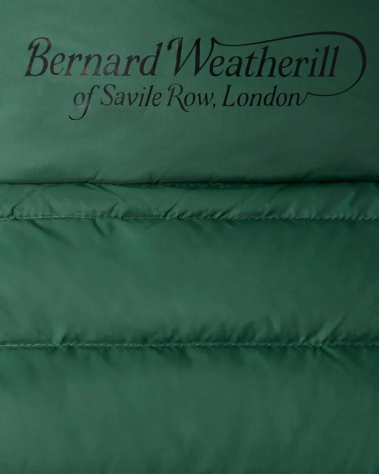 Bernard Weatherill Contrast Trim Quilted Gilet Thyme Green-MALFORD OF LONDON SAVILE ROW MENSWEAR OUTLET