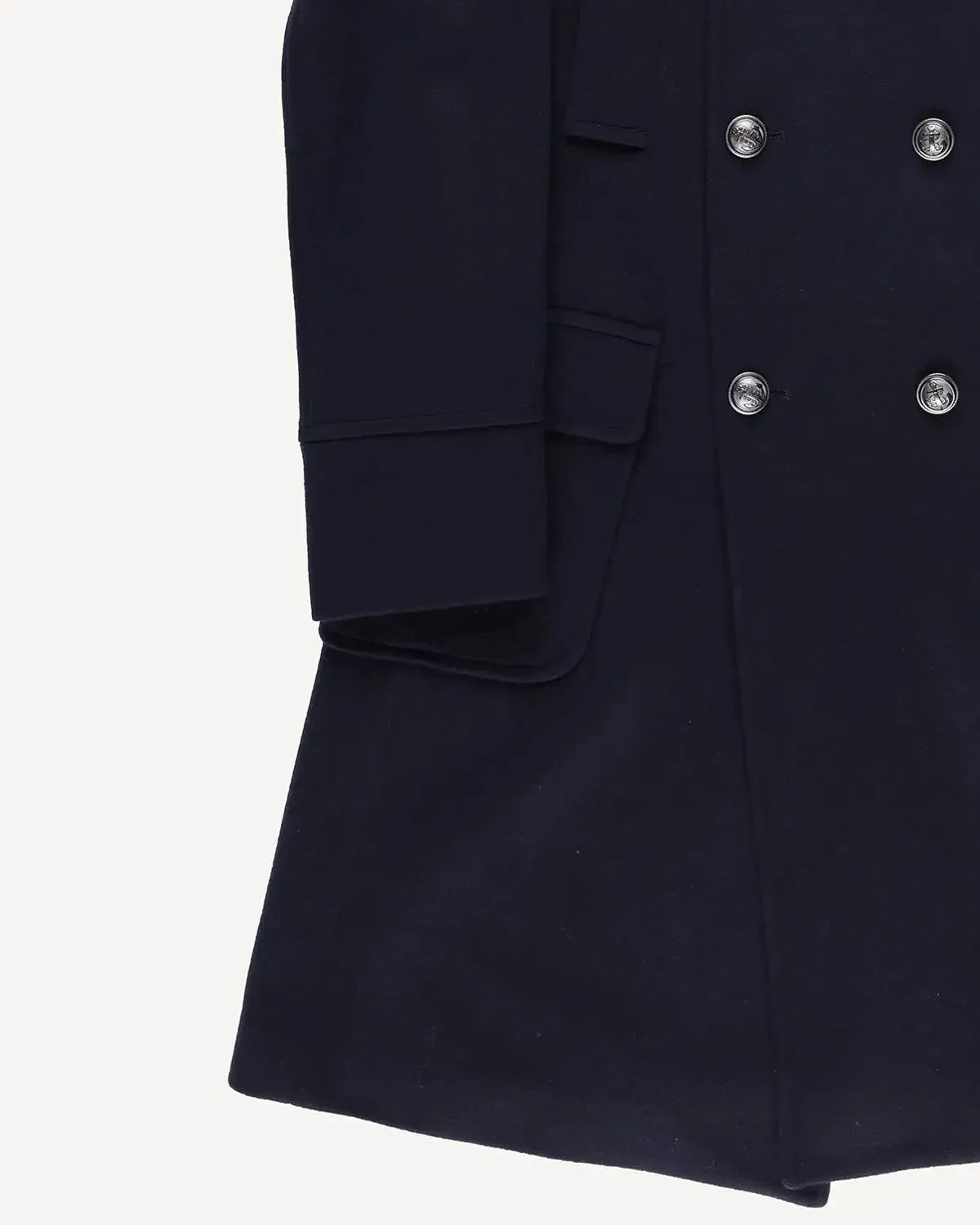Bernard Weatherill DB Peacoat 3/4 Length Navy-MALFORD OF LONDON SAVILE ROW MENSWEAR OUTLET