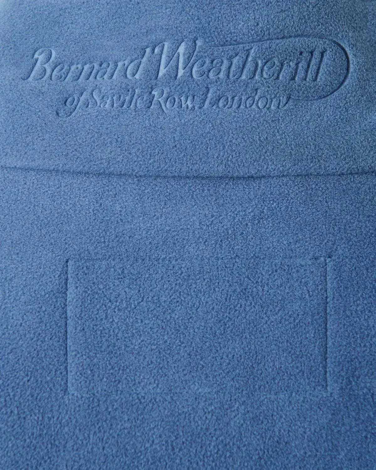 Bernard Weatherill Fleece Gilet Air Force Blue-MALFORD OF LONDON SAVILE ROW MENSWEAR OUTLET