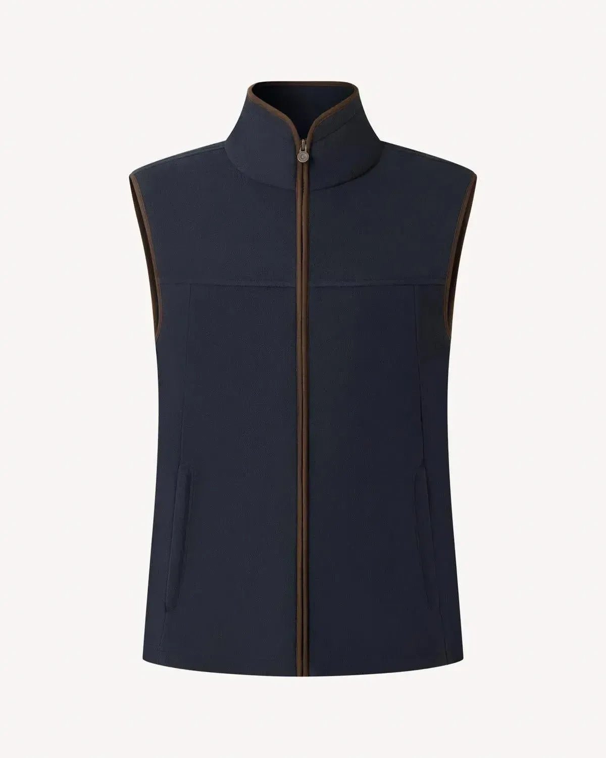 Bernard Weatherill Fleece Gilet Midnight Blue - Savile Row Formalwear Outlet - Malford of London