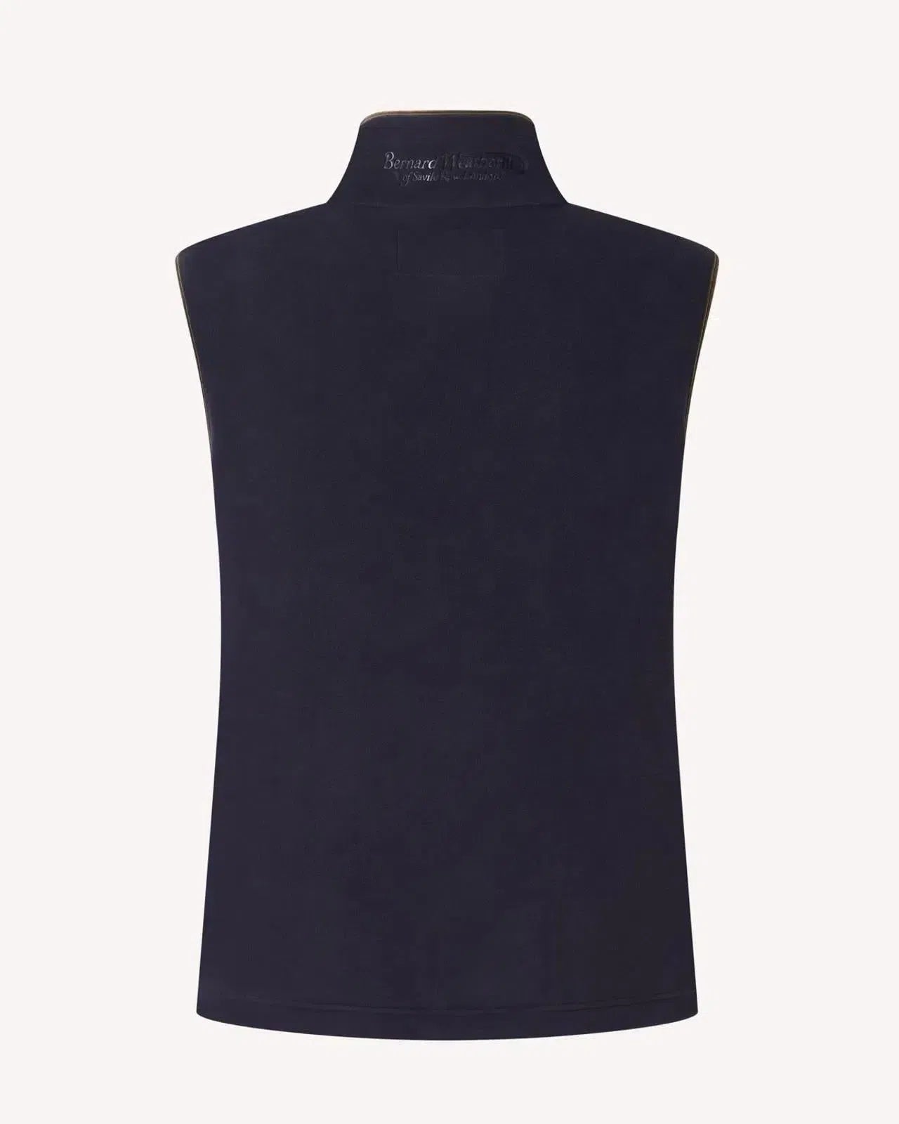 Bernard Weatherill Full Zip Fleece Gilet Dark Navy-MALFORD OF LONDON SAVILE ROW MENSWEAR OUTLET