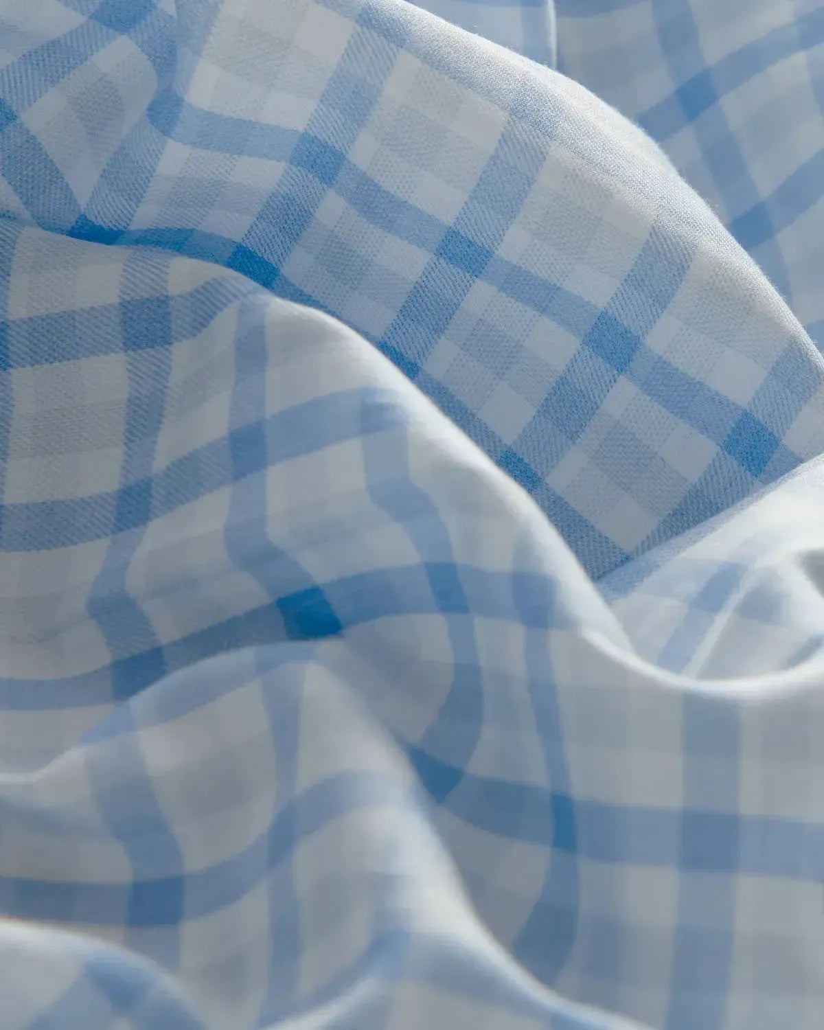 Bernard Weatherill Large Check Poplin Shirt Blue White-MALFORD OF LONDON SAVILE ROW MENSWEAR OUTLET