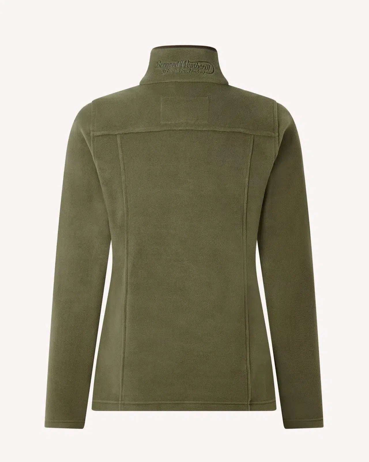Bernard Weatherill Womens 1/4 Zip Fleece Jacket Forest Green-MALFORD OF LONDON SAVILE ROW MENSWEAR OUTLET
