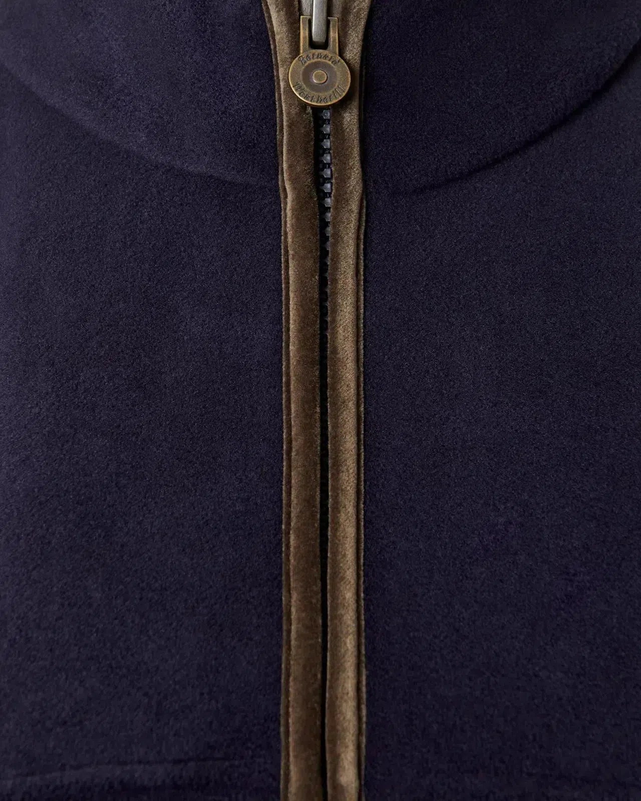 Bernard Weatherill Womens Full Zip Fleece Gilet Dark Navy-MALFORD OF LONDON SAVILE ROW MENSWEAR OUTLET