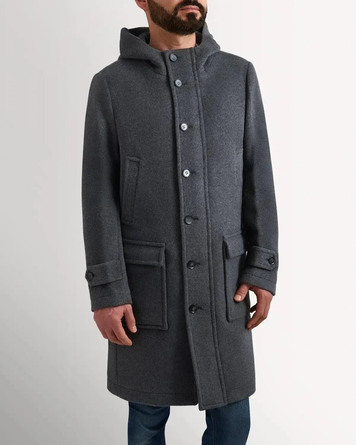 Bernard Weatherill Wool Cashmere Parker Grey - Savile Row Formalwear Outlet - Malford of London