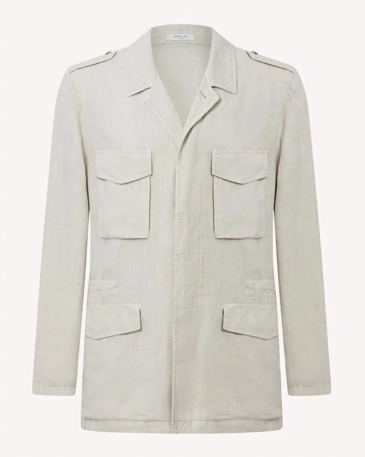 Boglioli Safari Jacket - Off White-MALFORD OF LONDON SAVILE ROW MENSWEAR OUTLET