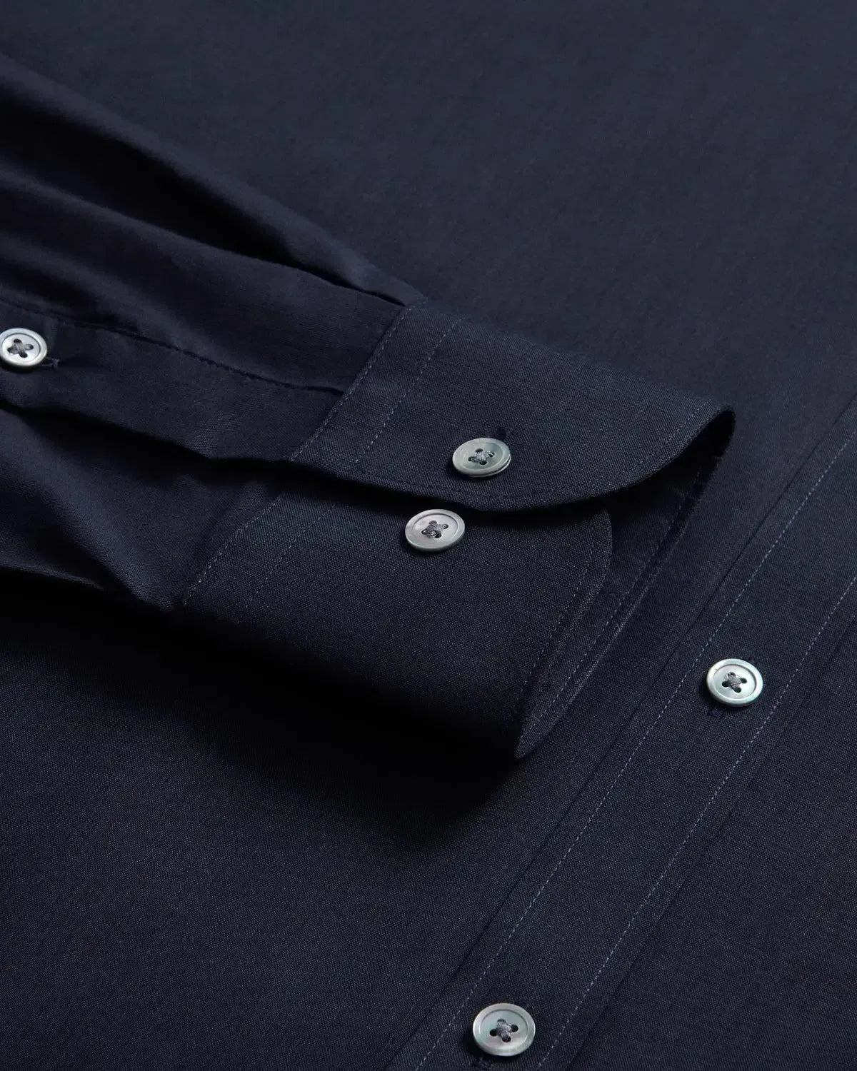Charlie Allen Dark Navy Poplin Shirt-MALFORD OF LONDON SAVILE ROW MENSWEAR OUTLET