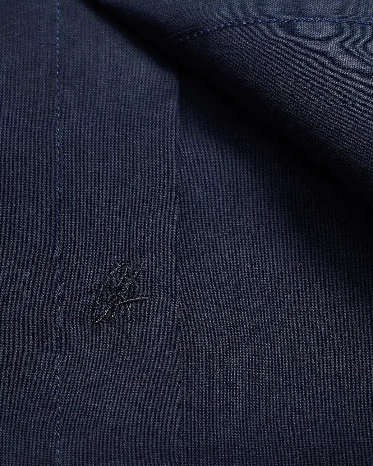 Charlie Allen Dark Navy Poplin Shirt-MALFORD OF LONDON SAVILE ROW MENSWEAR OUTLET