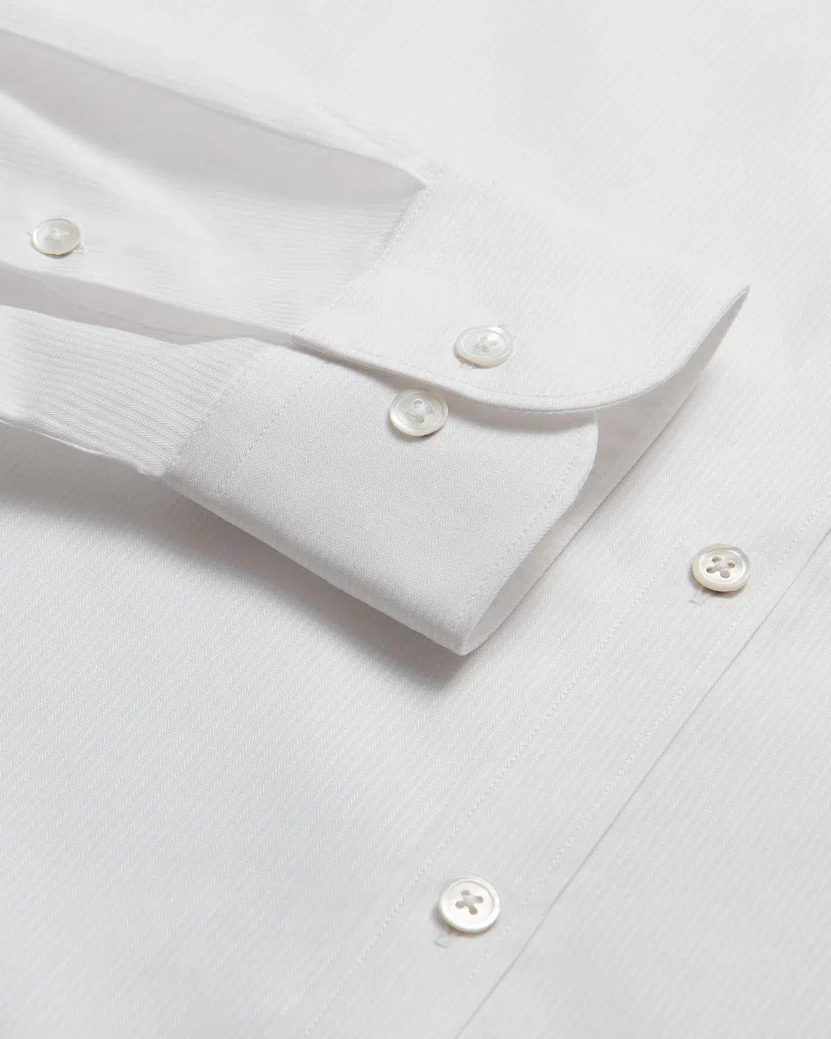 Charlie Allen Poplin Shirt White H/Bone-MALFORD OF LONDON SAVILE ROW MENSWEAR OUTLET