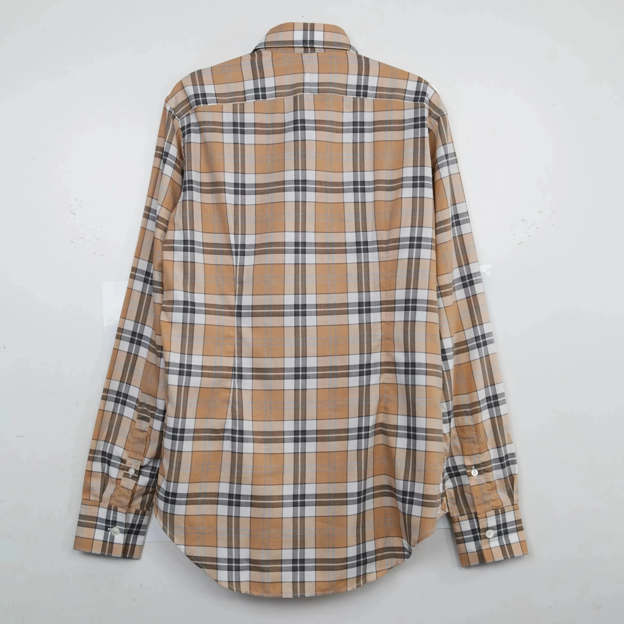 Eleventy Check Shirt Brown & White – Savile Row Menswear Outlet | Malford of London