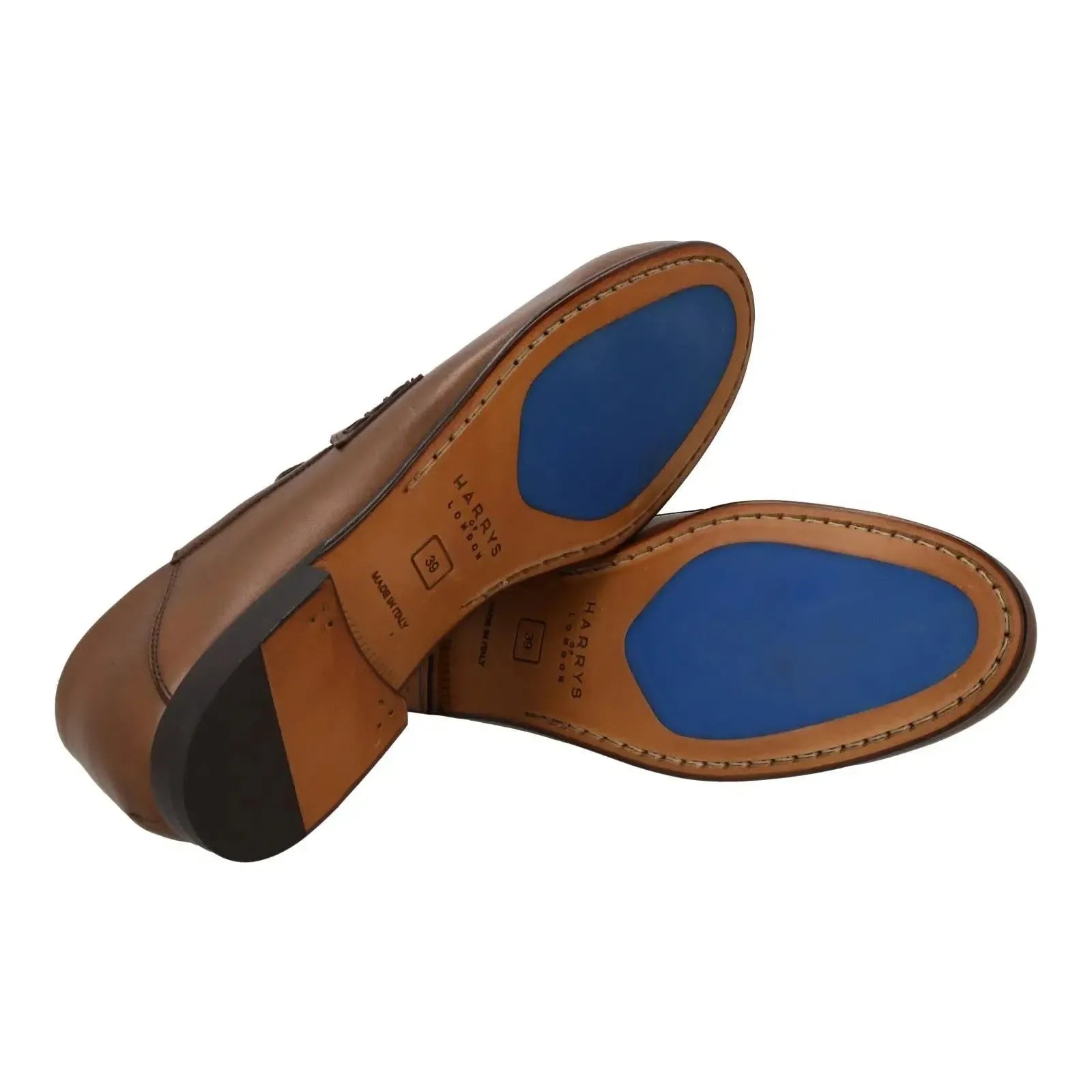 Harry's of London Lady Edward Moccasin Shoe Cigar-MALFORD OF LONDON SAVILE ROW MENSWEAR OUTLET