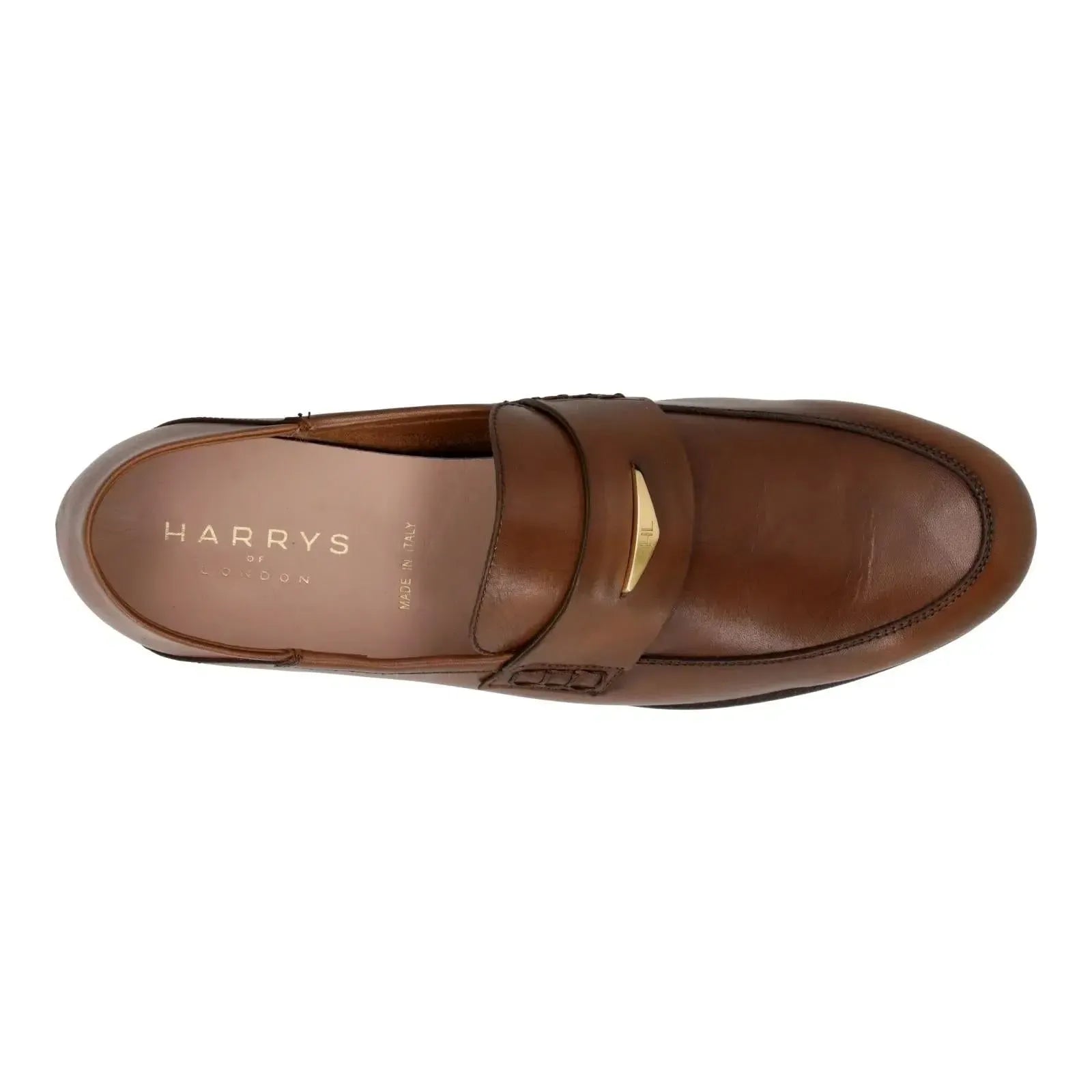 Harry's of London Lady Edward Moccasin Shoe Cigar-MALFORD OF LONDON SAVILE ROW MENSWEAR OUTLET