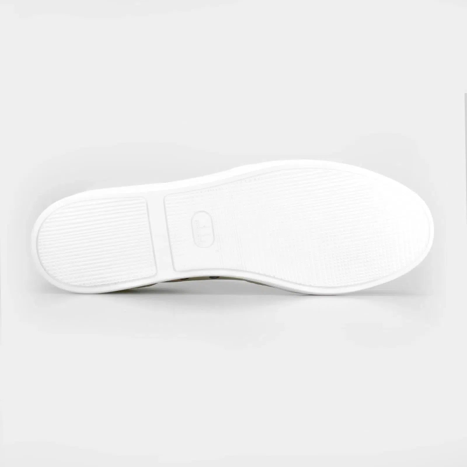 Harrys Of London Ace Nappa Trainer White-Greige-MALFORD OF LONDON SAVILE ROW MENSWEAR OUTLET