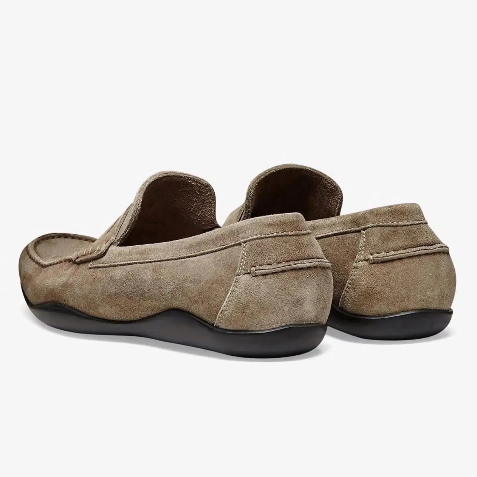 Harrys Of London Basel 3D G Kudu Shoe Taupe-MALFORD OF LONDON SAVILE ROW MENSWEAR OUTLET