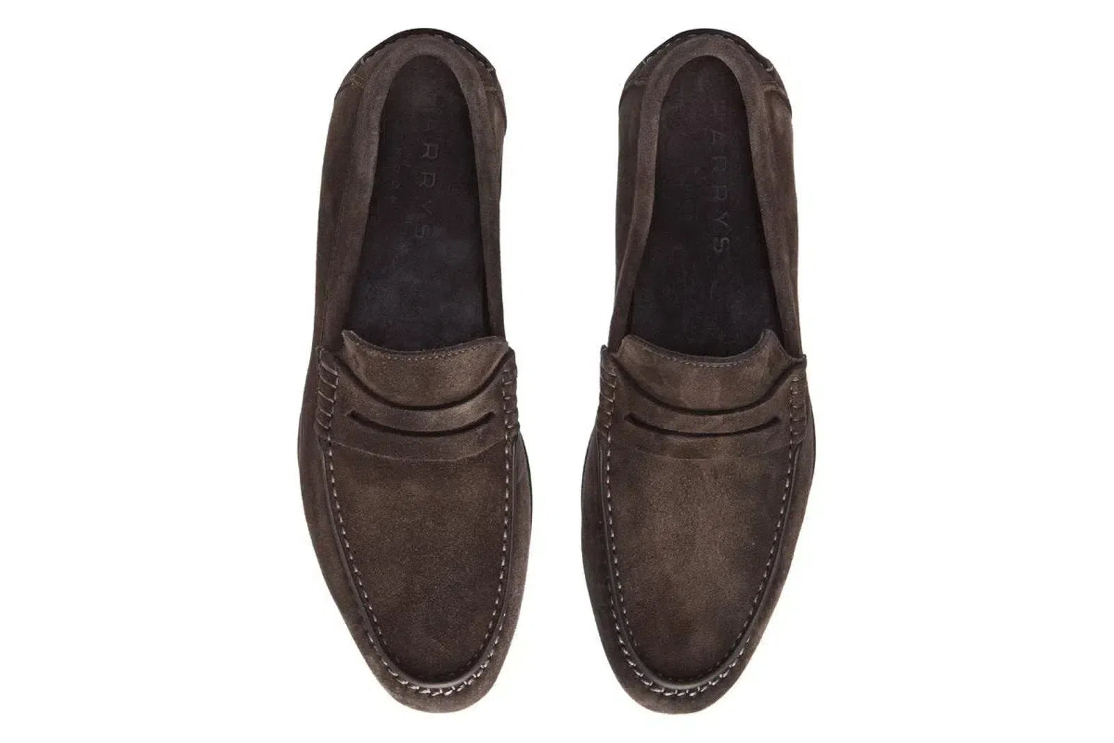 Harrys Of London Basel 3D Kudu Shoe Grey-MALFORD OF LONDON SAVILE ROW MENSWEAR OUTLET