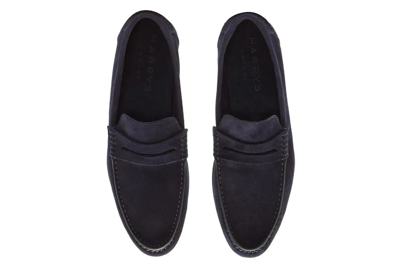 Harrys Of London Basel 4 Kudu Loafer Midnight-MALFORD OF LONDON SAVILE ROW MENSWEAR OUTLET