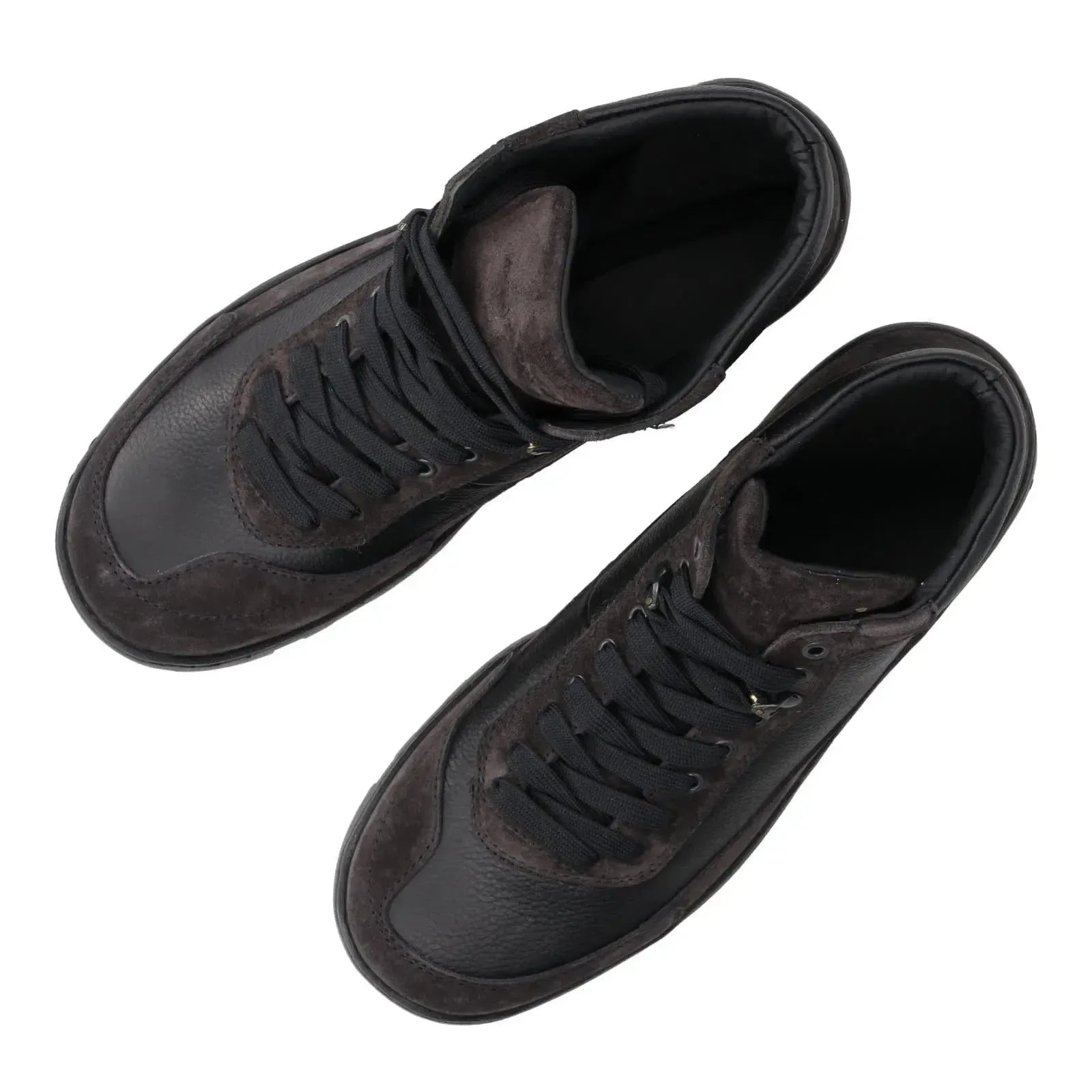 Harrys Of London Eccles Suede Milled Leather Walking Boot Charcoal Black-MALFORD OF LONDON SAVILE ROW MENSWEAR OUTLET