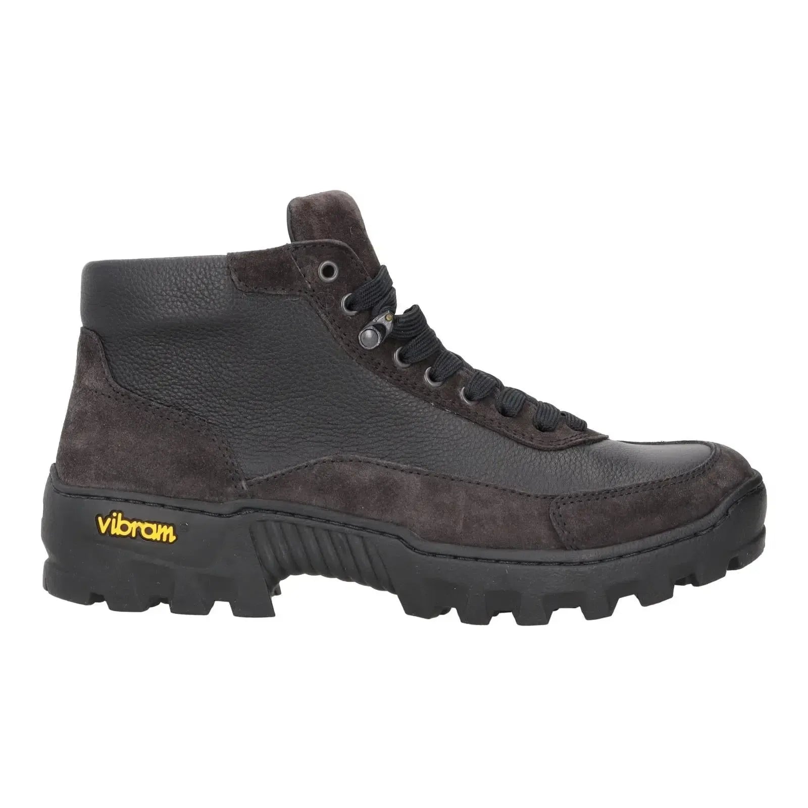 Harrys Of London Eccles Suede Milled Leather Walking Boot Charcoal Black-MALFORD OF LONDON SAVILE ROW MENSWEAR OUTLET