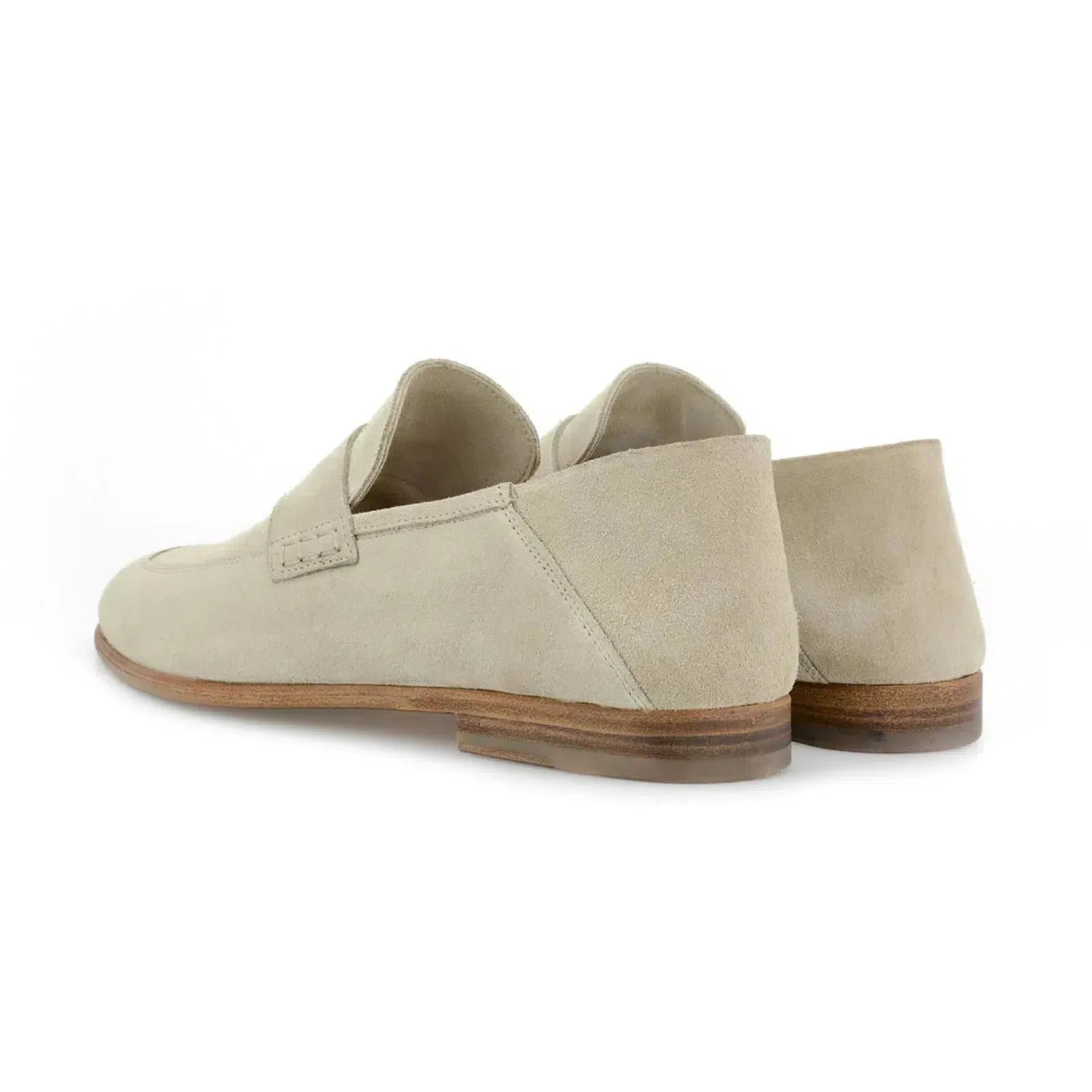Harrys Of London Edward G Suede Shoe Greige-MALFORD OF LONDON SAVILE ROW MENSWEAR OUTLET