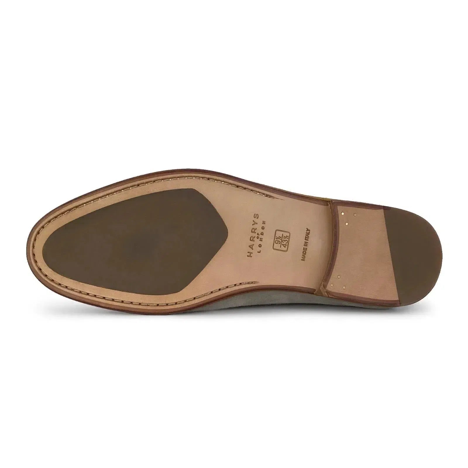Harrys Of London Edward G Suede Shoe Greige-MALFORD OF LONDON SAVILE ROW MENSWEAR OUTLET