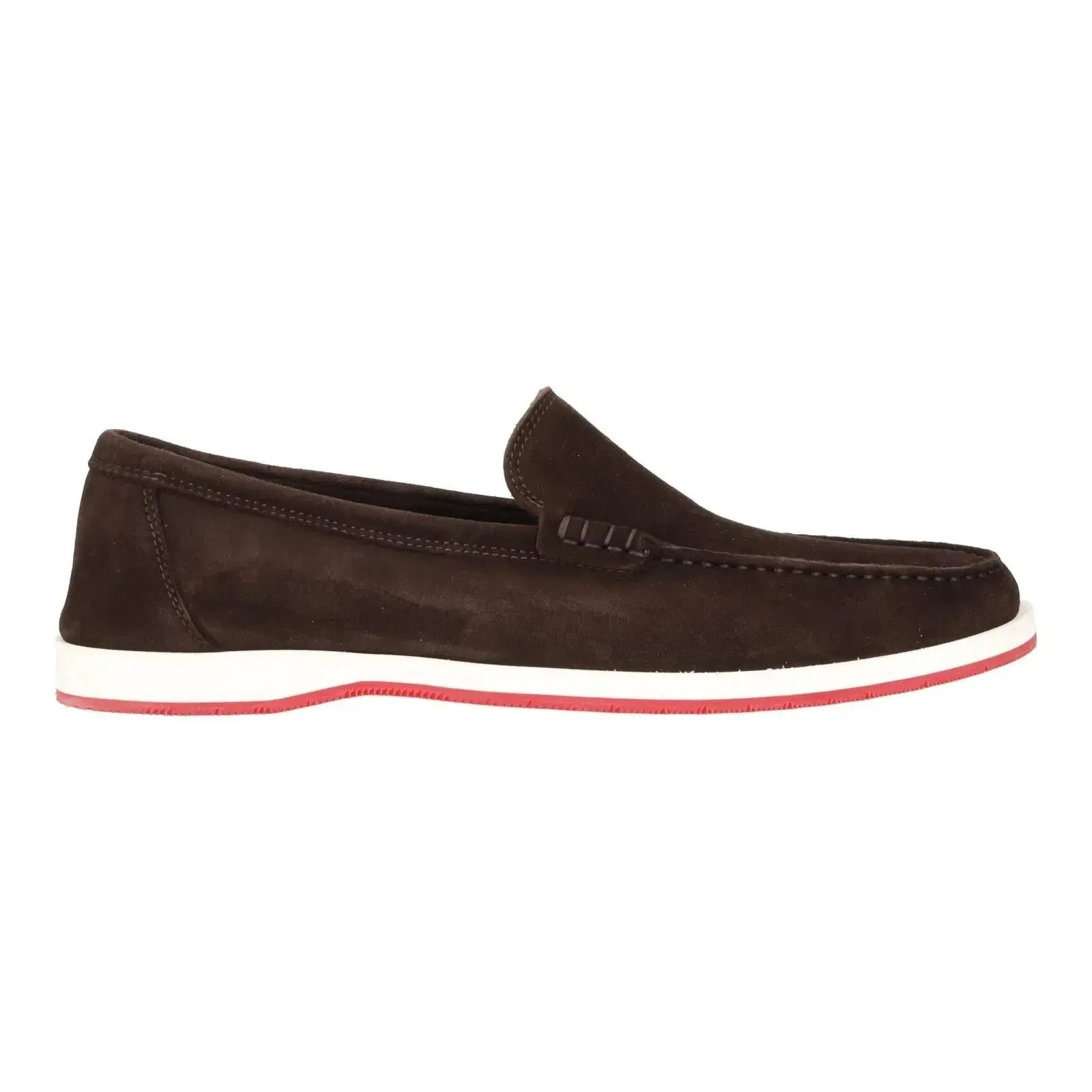 Harrys Of London Kitts Kudu Suede Loafer Espresso-MALFORD OF LONDON SAVILE ROW MENSWEAR OUTLET