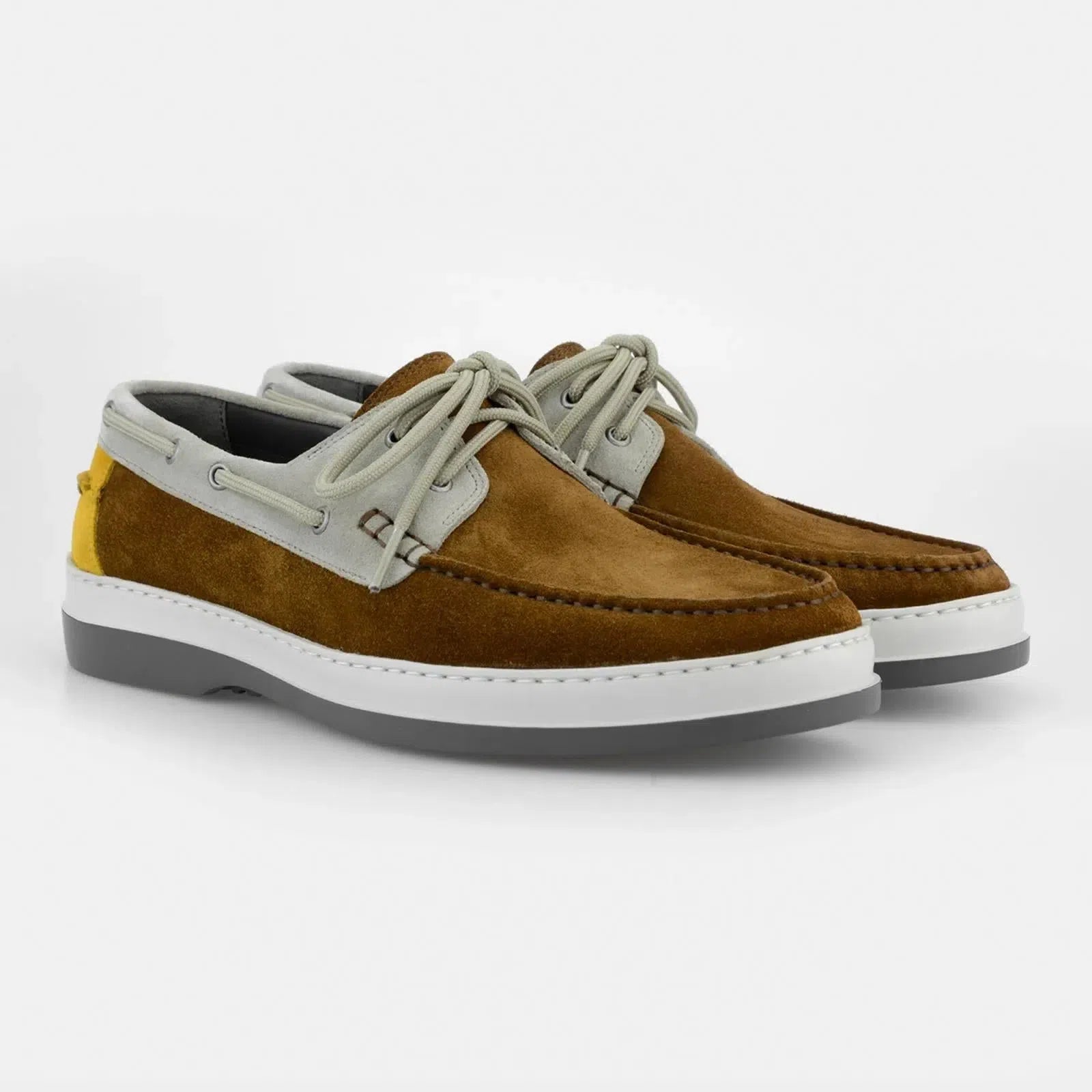 Harrys Of London Marina Suede Trainer Chestnut-MALFORD OF LONDON SAVILE ROW MENSWEAR OUTLET