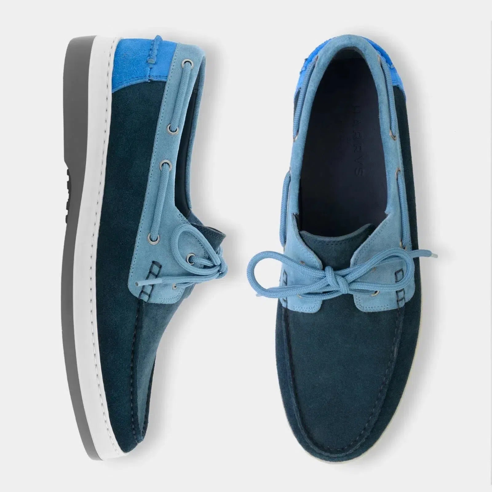 Harrys Of London Marina Suede Trainer Midnight-MALFORD OF LONDON SAVILE ROW MENSWEAR OUTLET