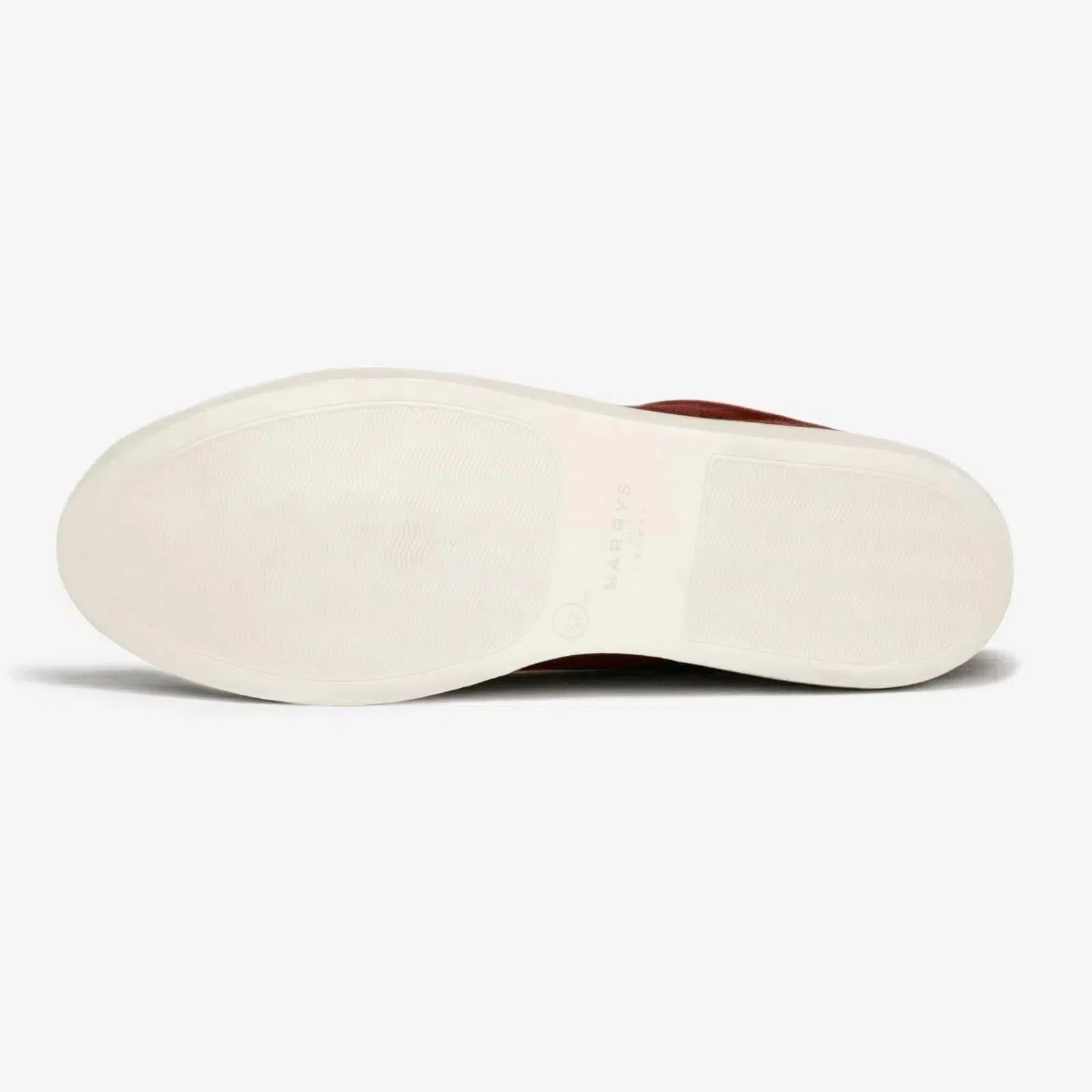 Harrys Of London Nimble Suede Burgundy Sole Alabaster-MALFORD OF LONDON SAVILE ROW MENSWEAR OUTLET