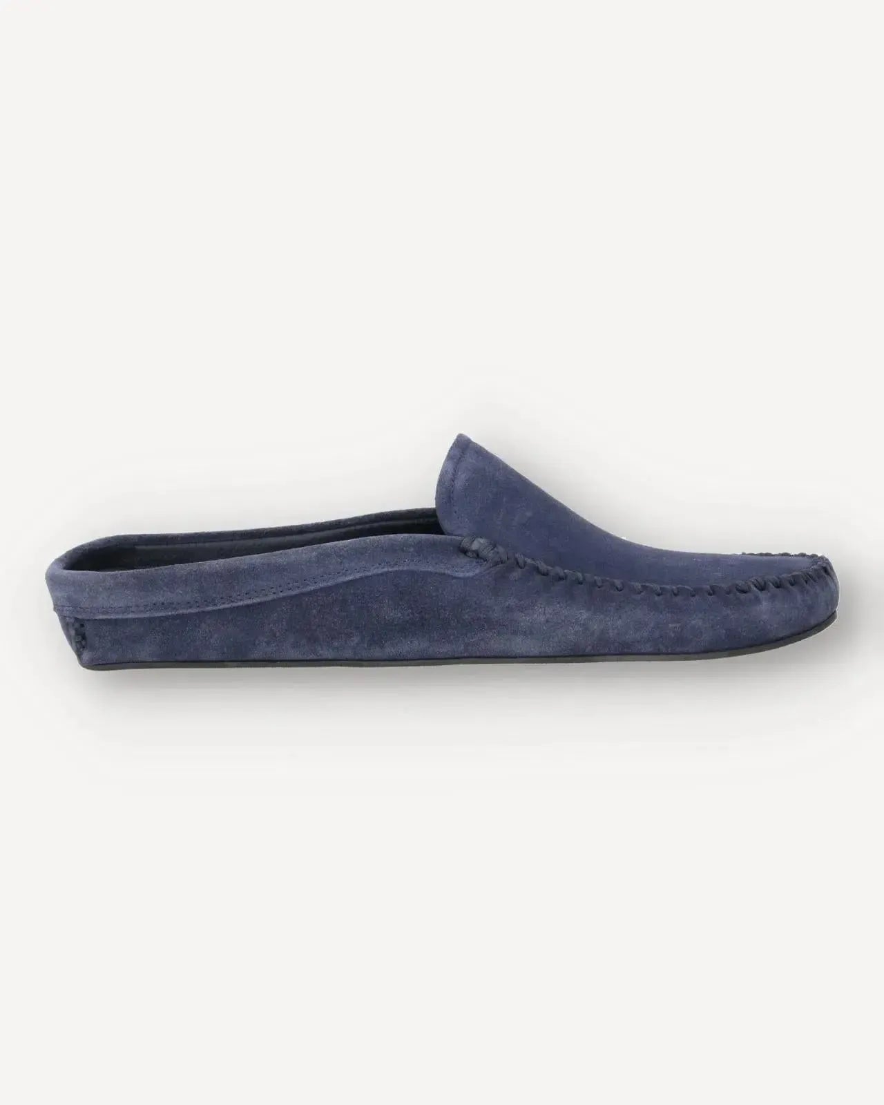Harrys Of London Suede Jet Slipper Shoe Navy-MALFORD OF LONDON SAVILE ROW MENSWEAR OUTLET