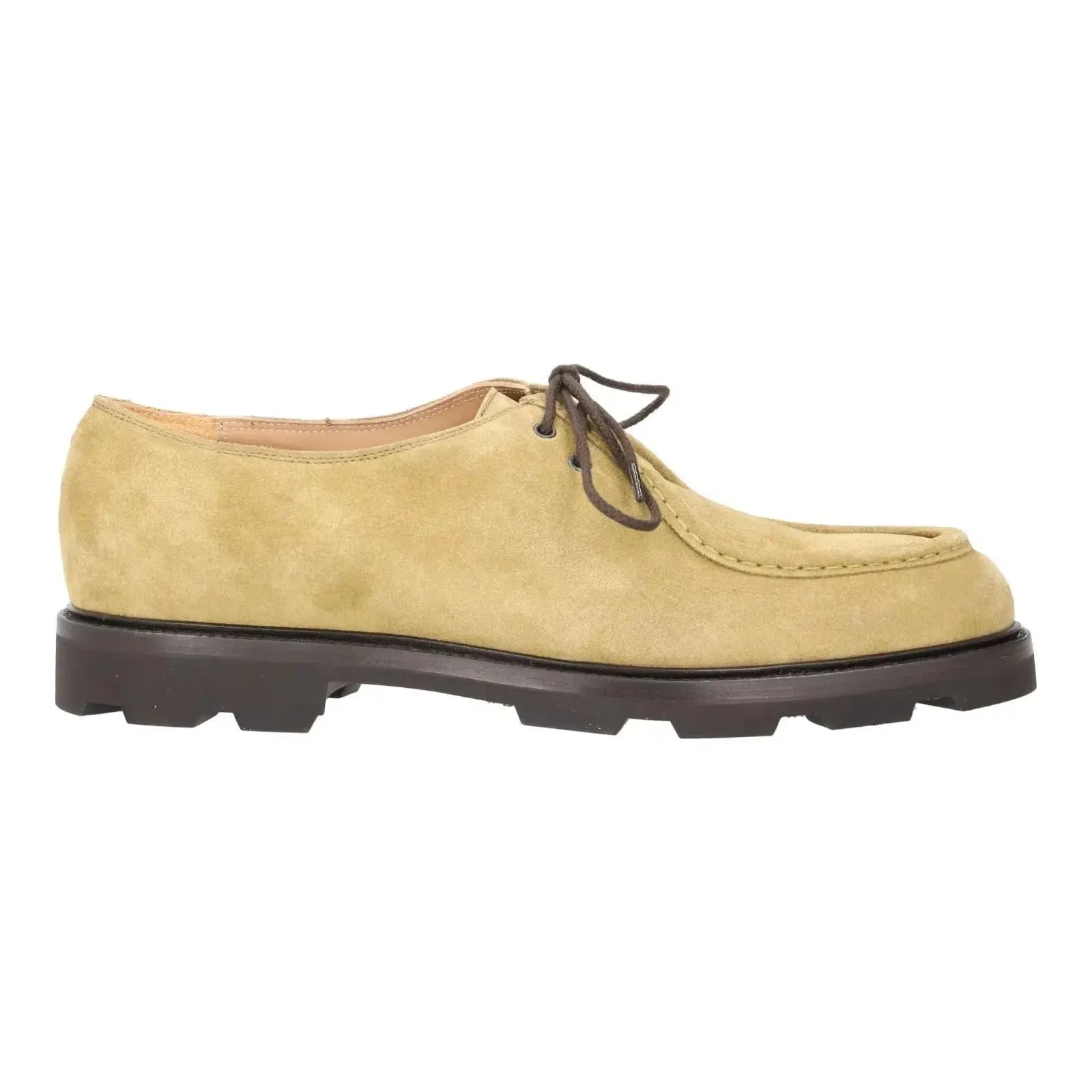 Harrys Of London Wassily Kudu Suede Lace Up Shoe Kona Brown-MALFORD OF LONDON SAVILE ROW MENSWEAR OUTLET