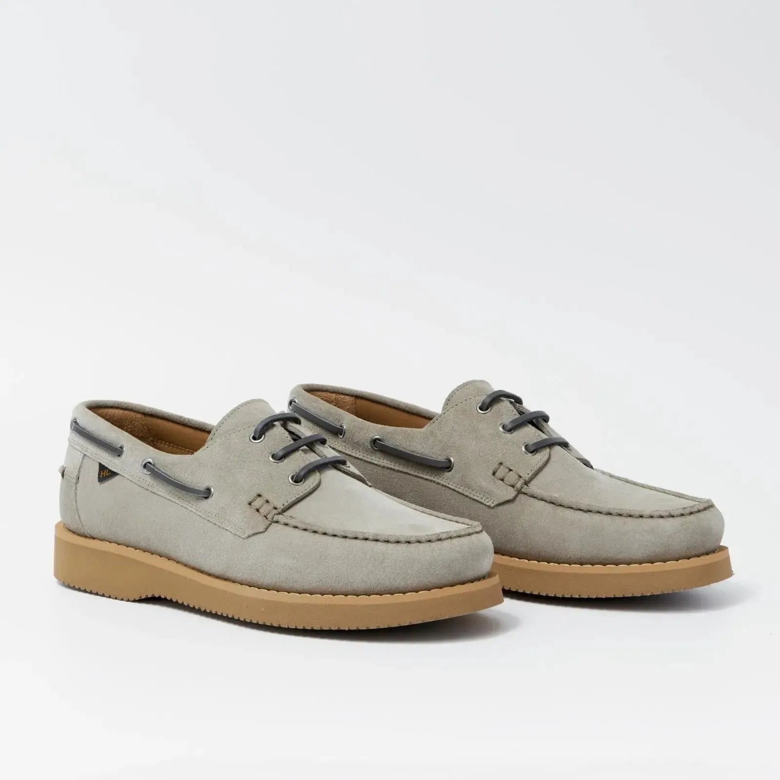 Harrys Of London Yates Suede Shoe Mist-MALFORD OF LONDON SAVILE ROW MENSWEAR OUTLET